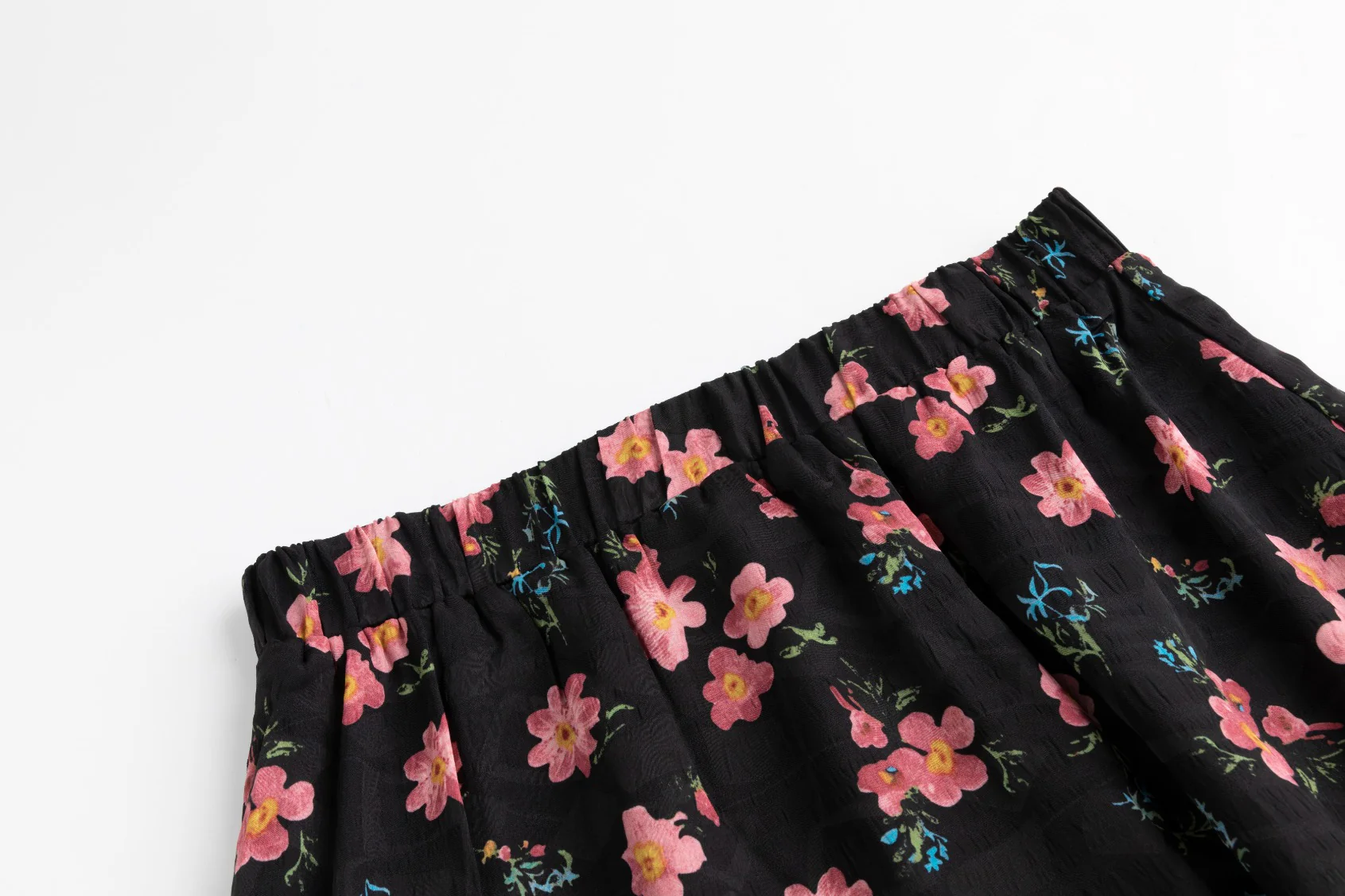 Pink Floral Layered Skirt - Image 4