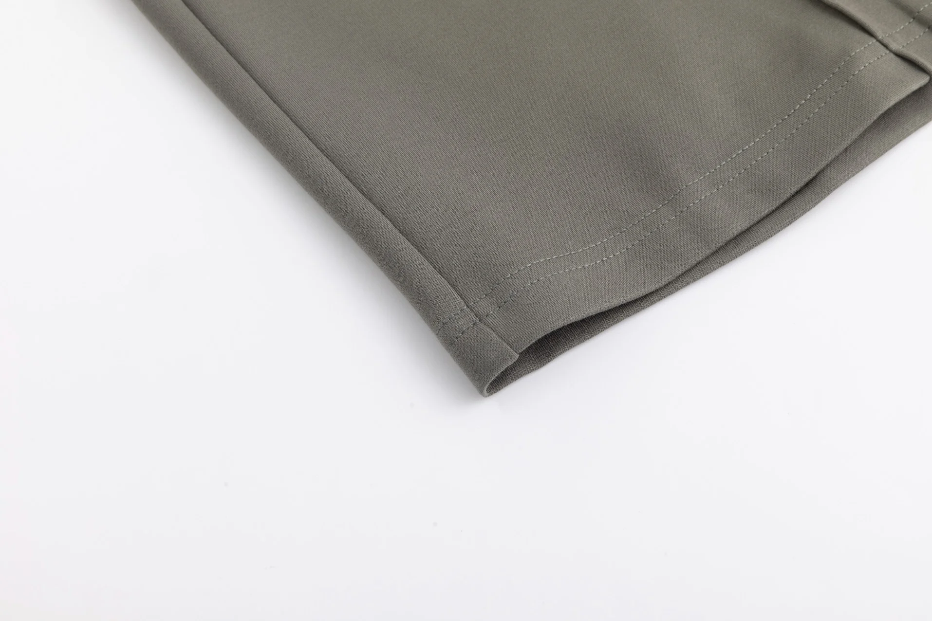 Piped Paneled Skirt - Green Moss - Image 4