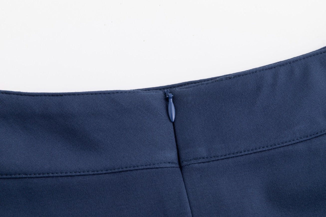 Piped Paneled Skirt - Midnight - Image 6