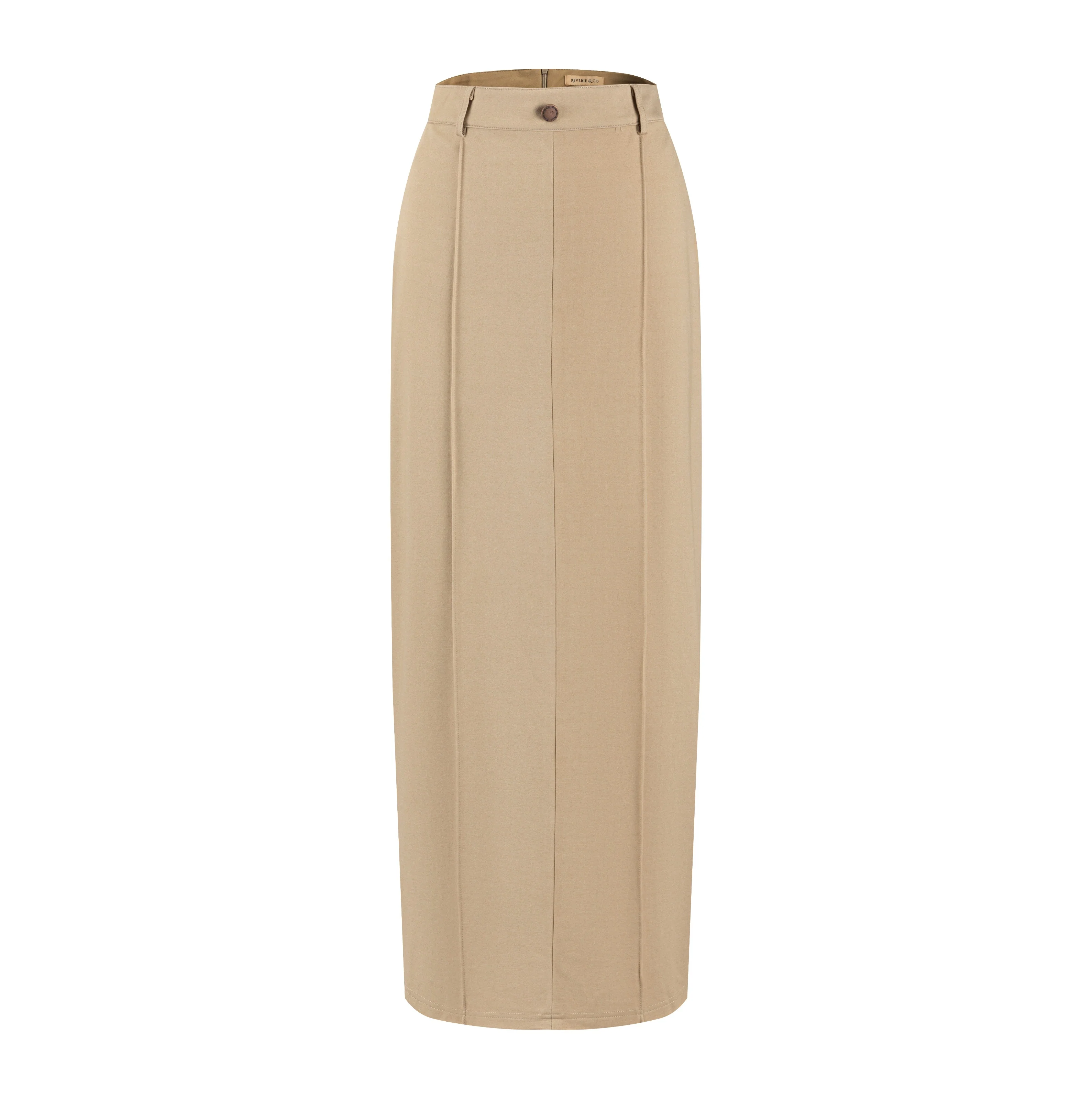 Piped Paneled Skirt - Sand - Image 3
