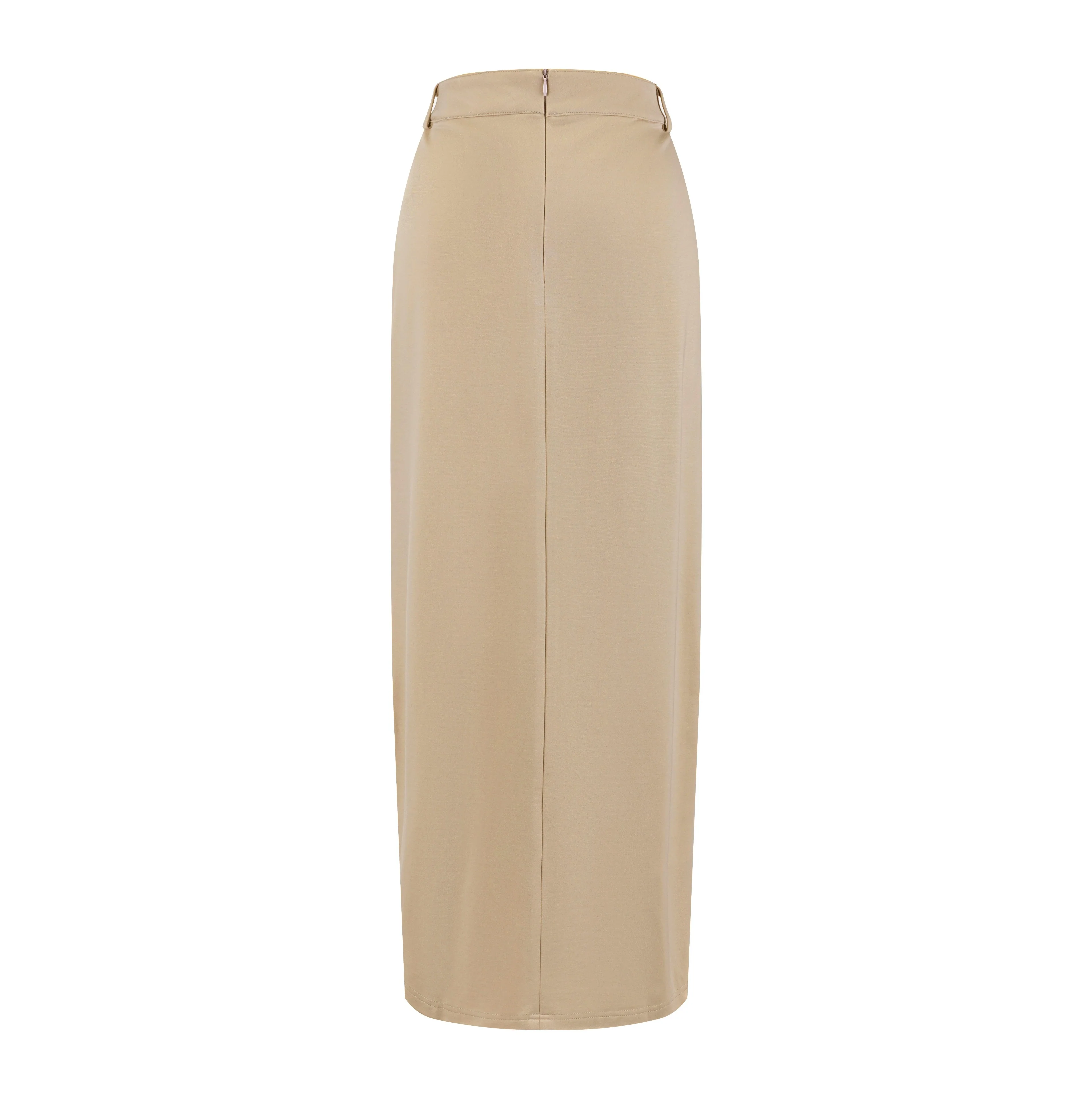 Piped Paneled Skirt - Sand - Image 4