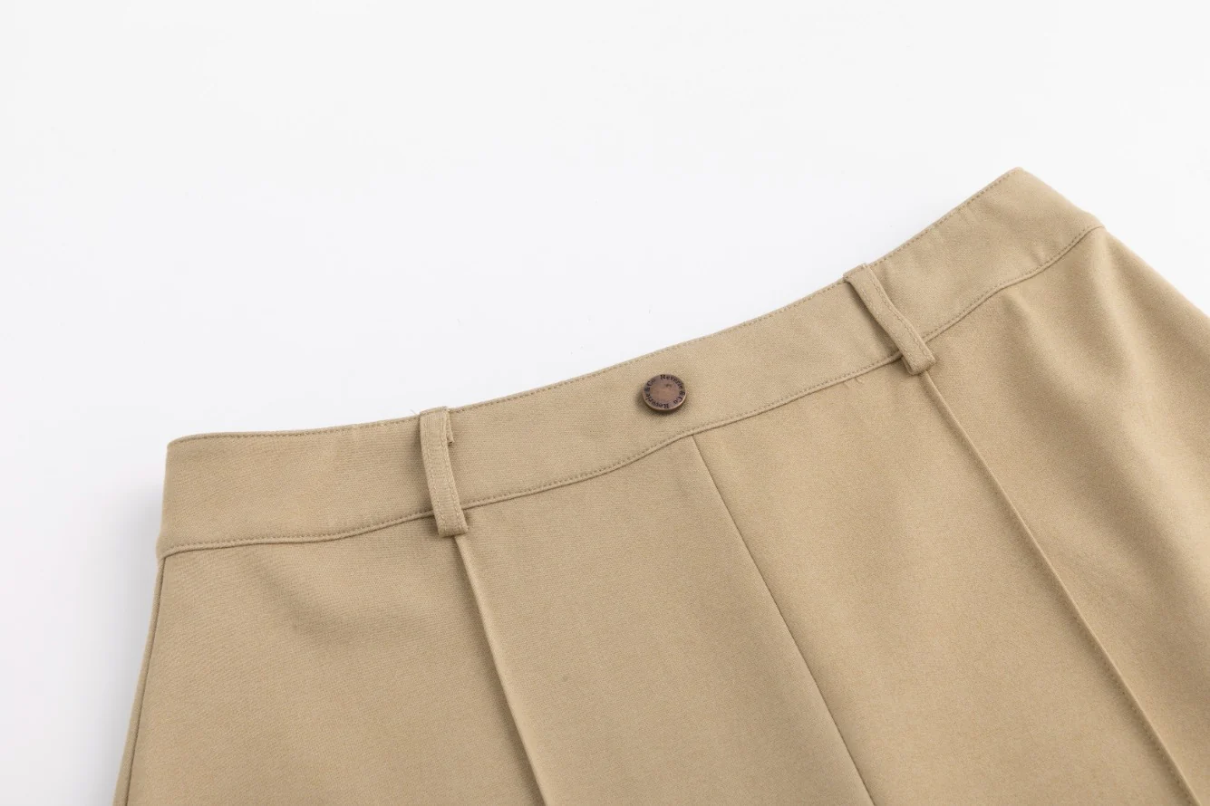 Piped Paneled Skirt - Sand - Image 6