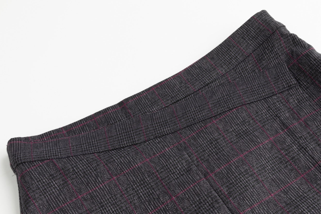 Plaid Skirt - Heather Grey - Image 4
