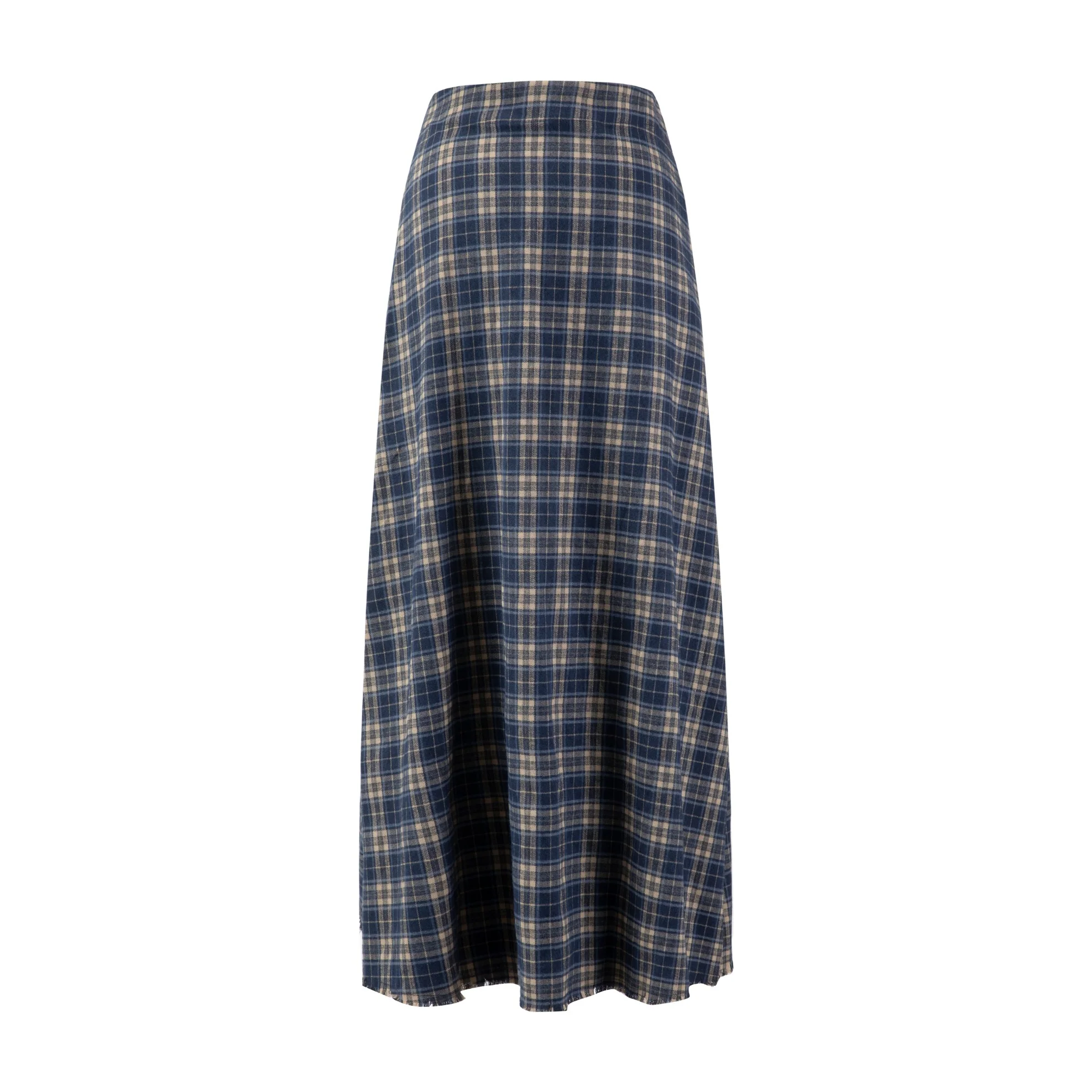 Plaid Tie Skirt - Blue - Image 4