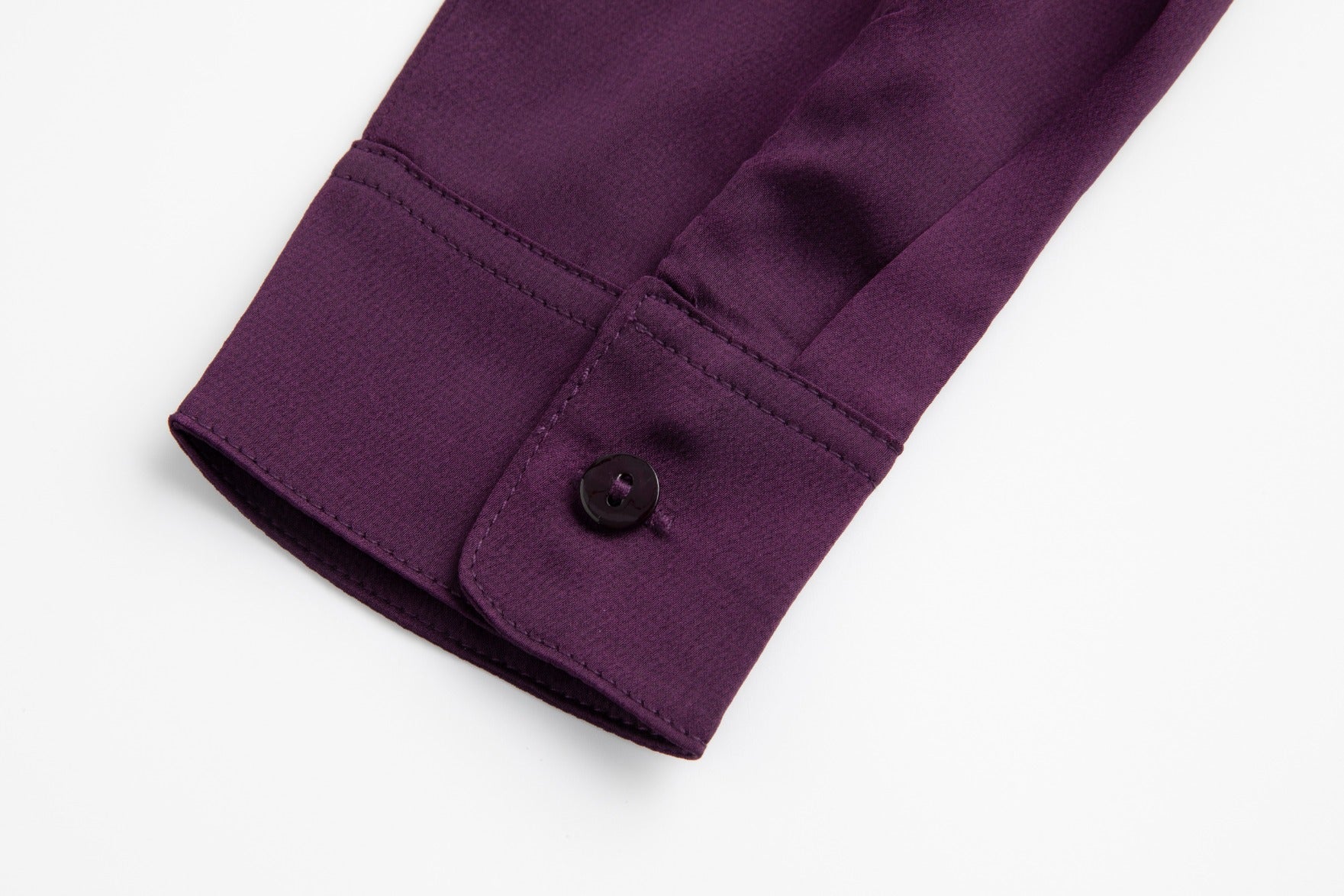 Plum Satin Blouse - Image 7