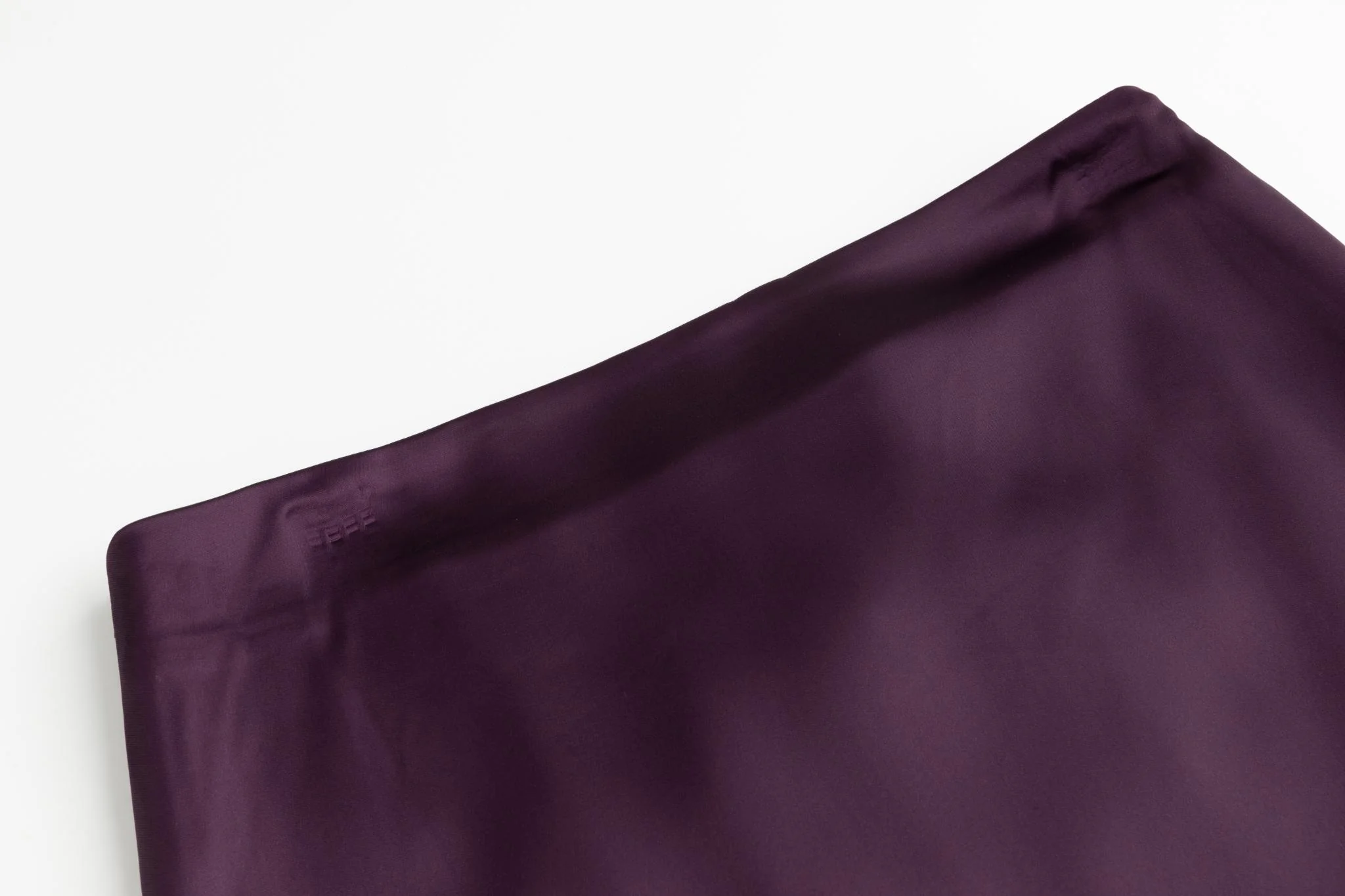 Plum Silk A-Line Skirt - Image 5