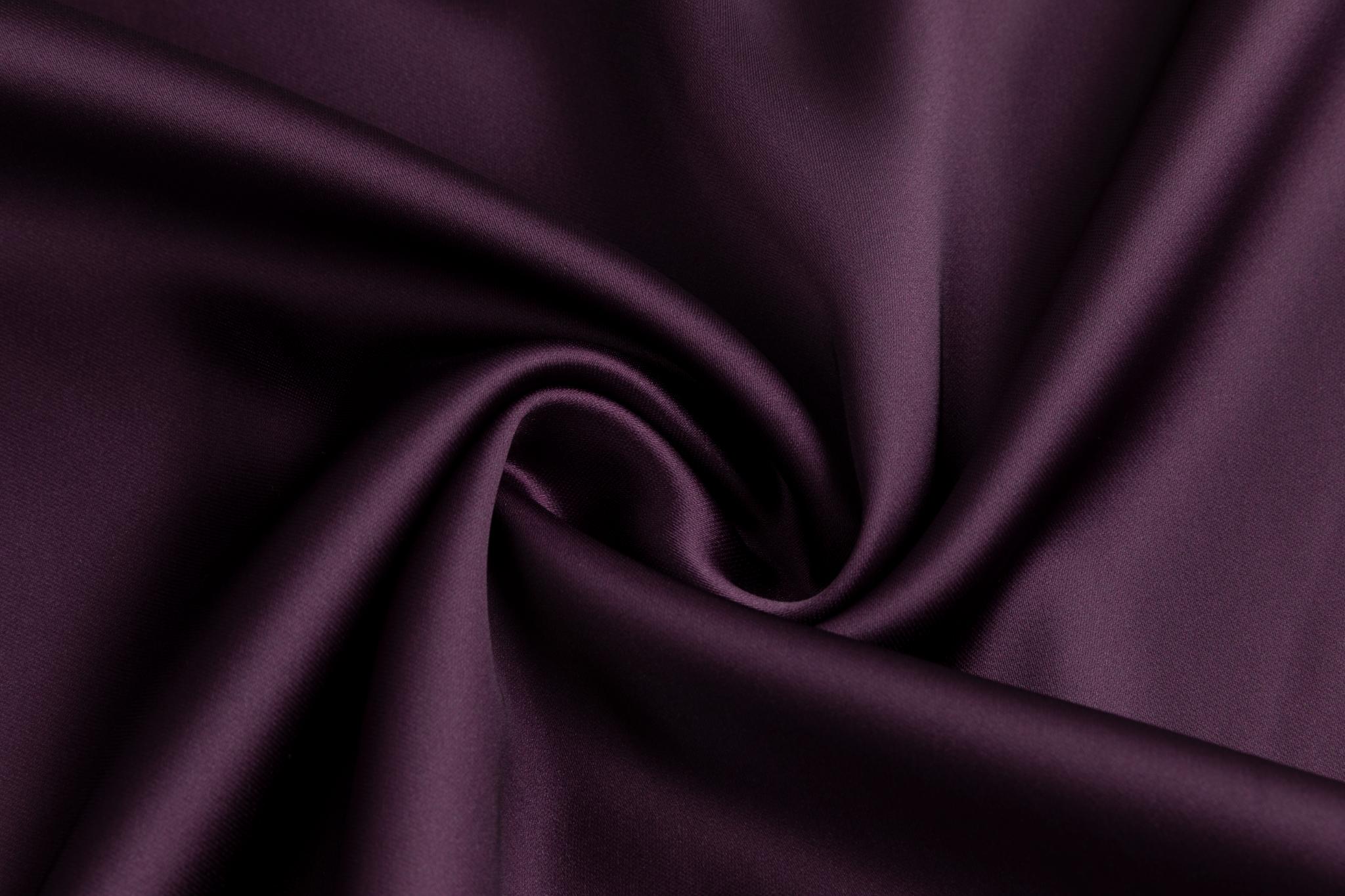 Plum Silk A-Line Skirt - Image 6