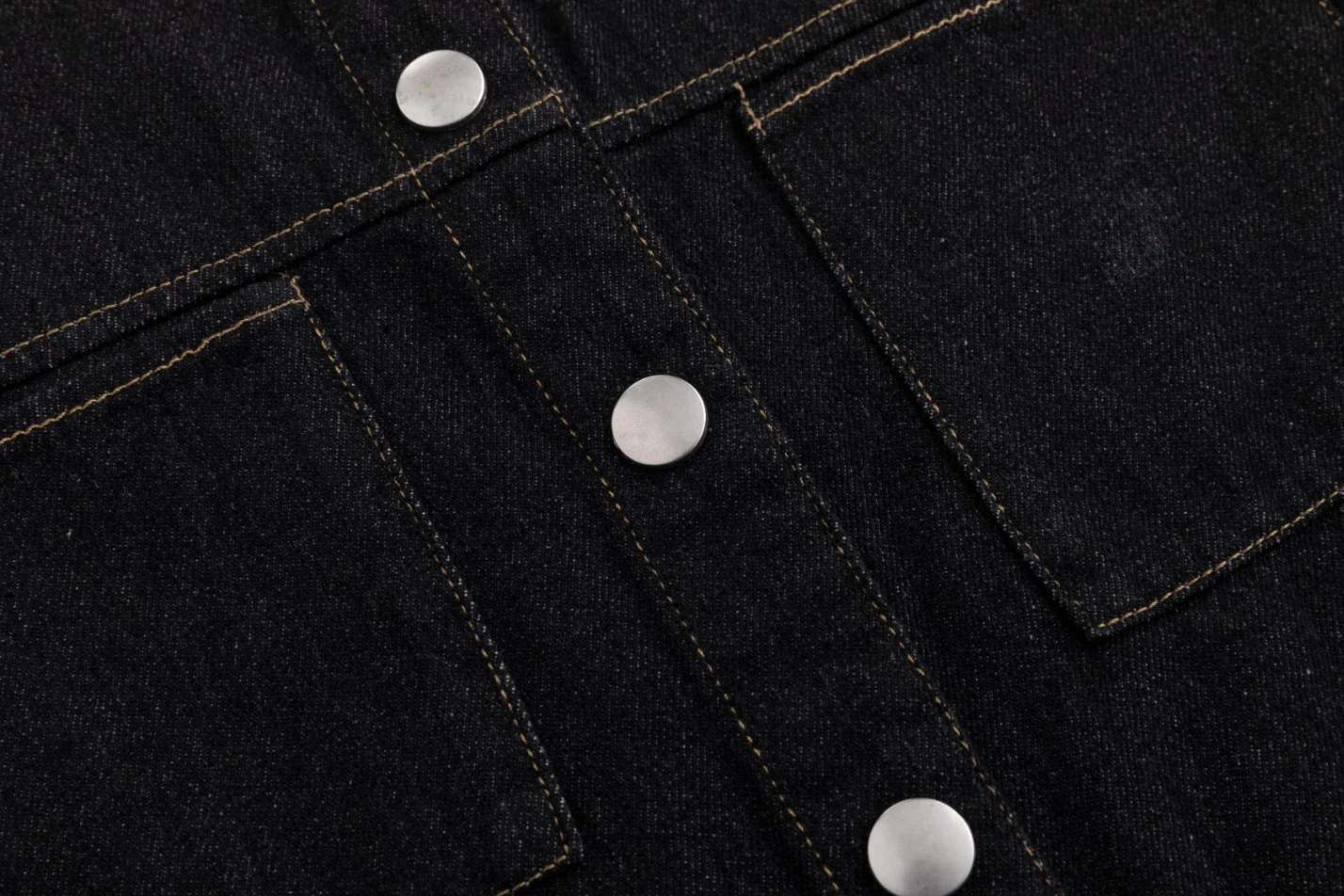 Ragged Edge Multi Pocket Denim Dress - Black - Image 4