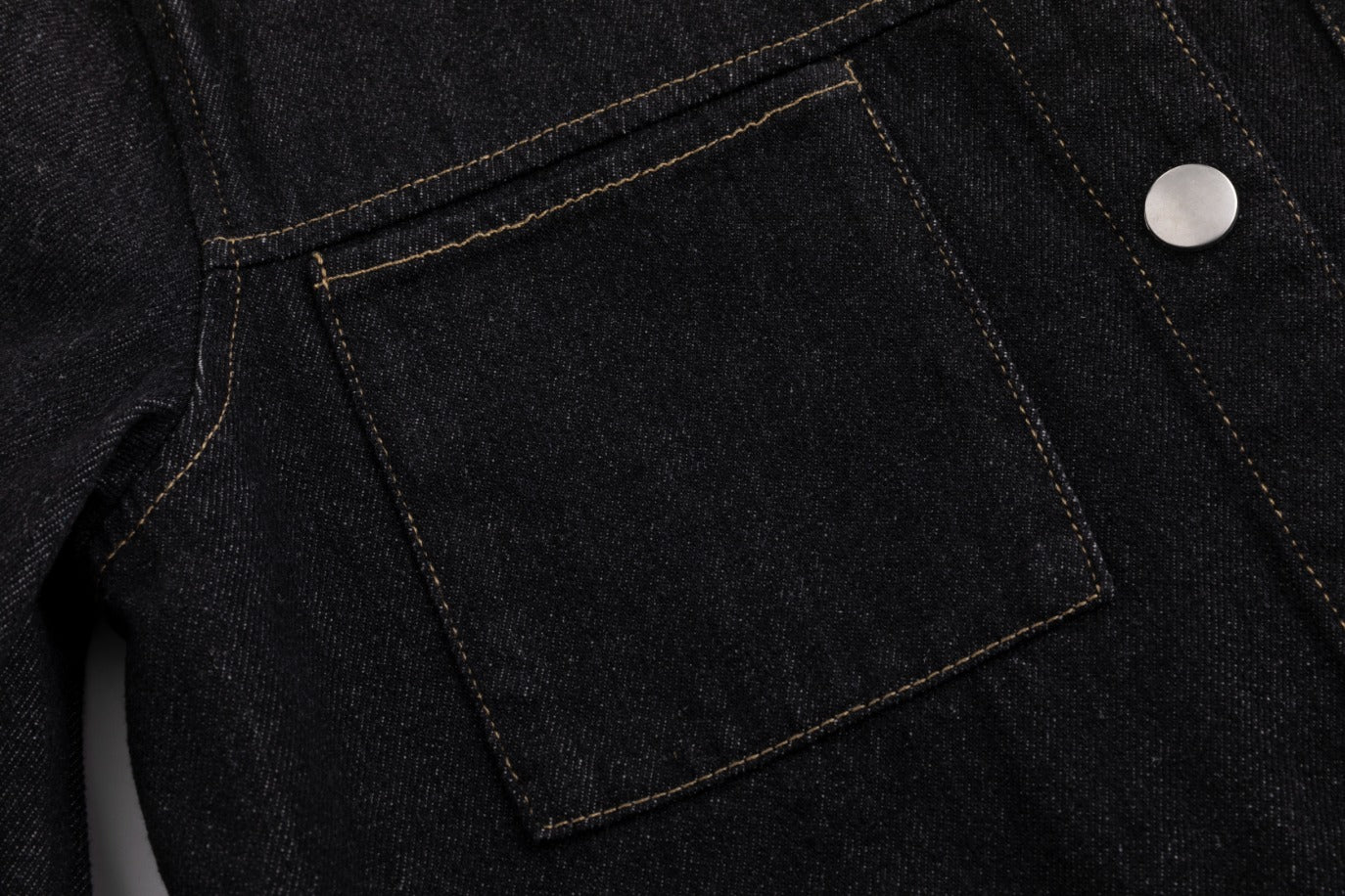 Ragged Edge Multi Pocket Denim Dress - Black - Image 5