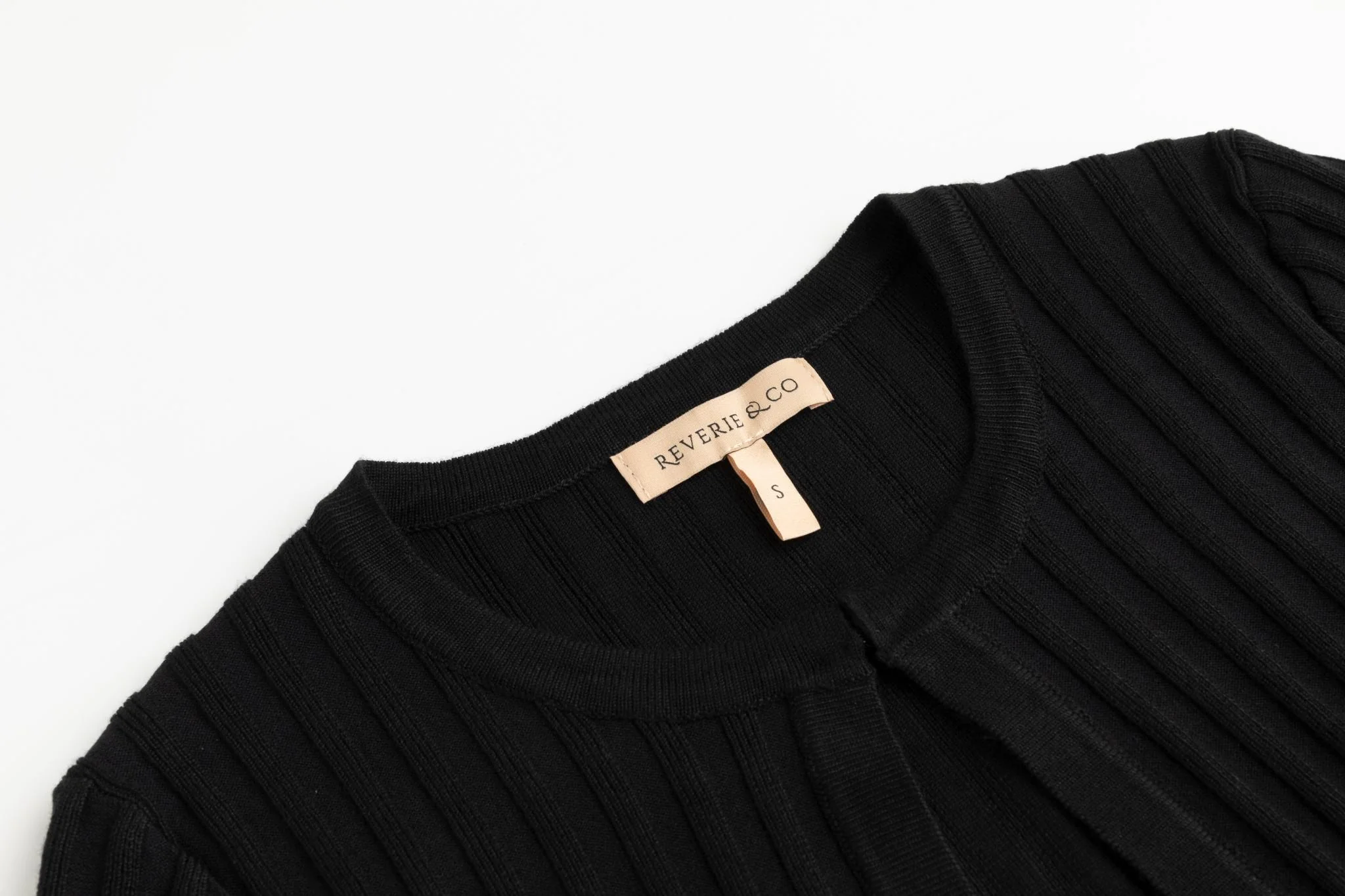 Ribbed Shrug - Black - Image 3