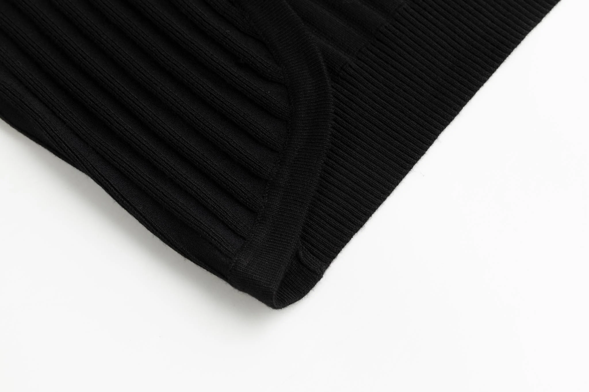 Ribbed Shrug - Black - Image 4