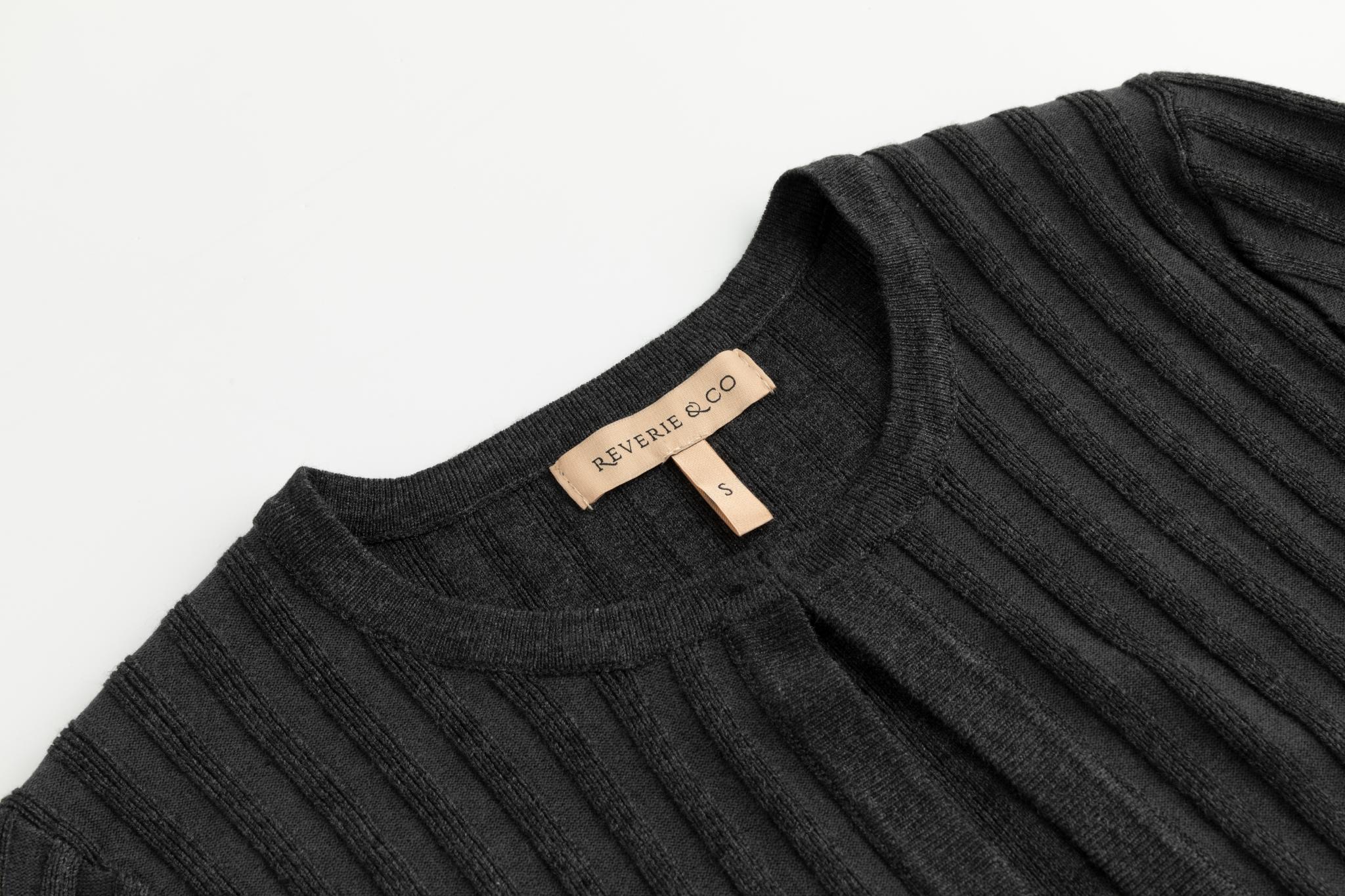 Ribbed Shrug - Gray - Image 4