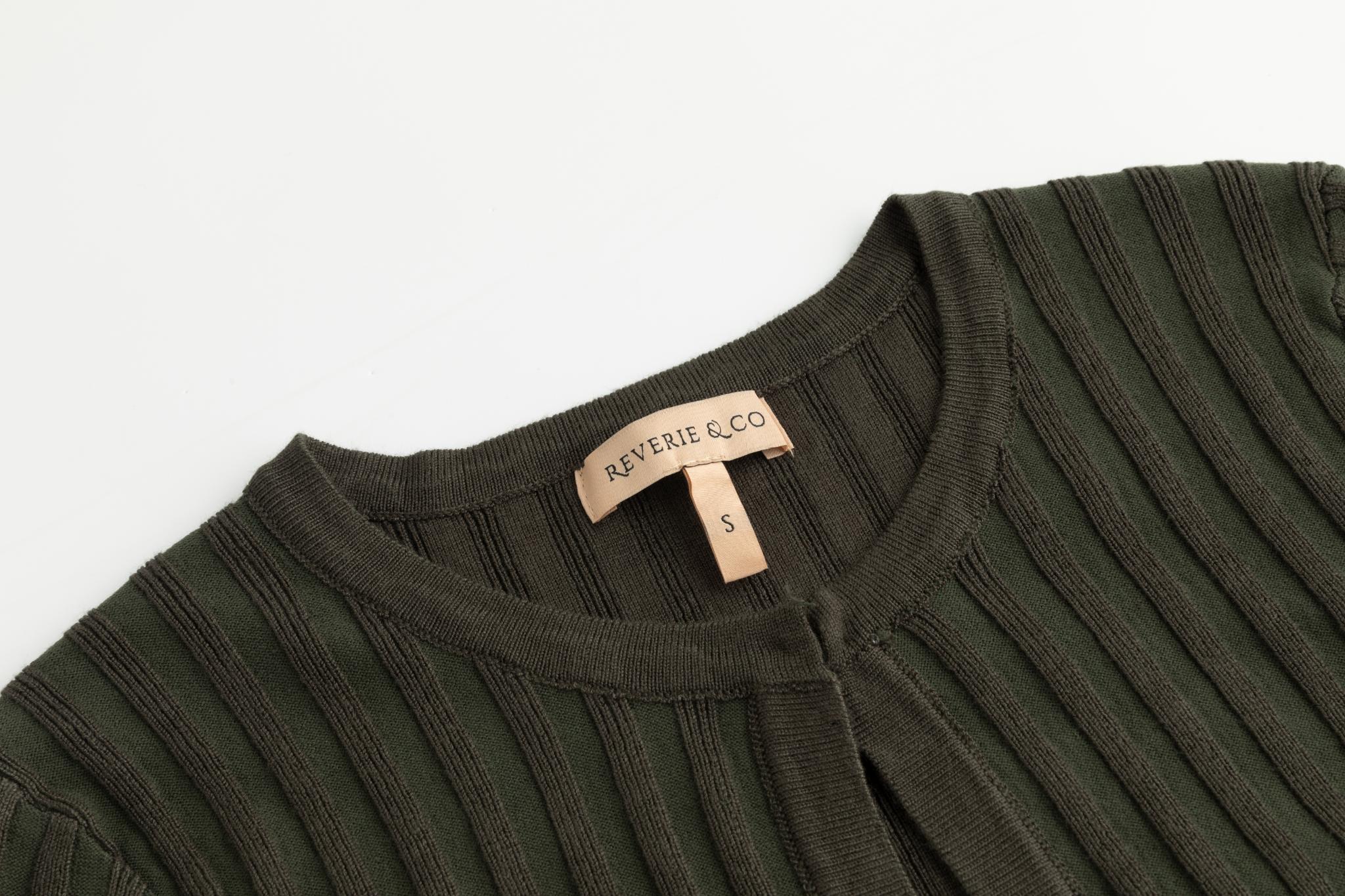Ribbed Shrug - Green - Image 3