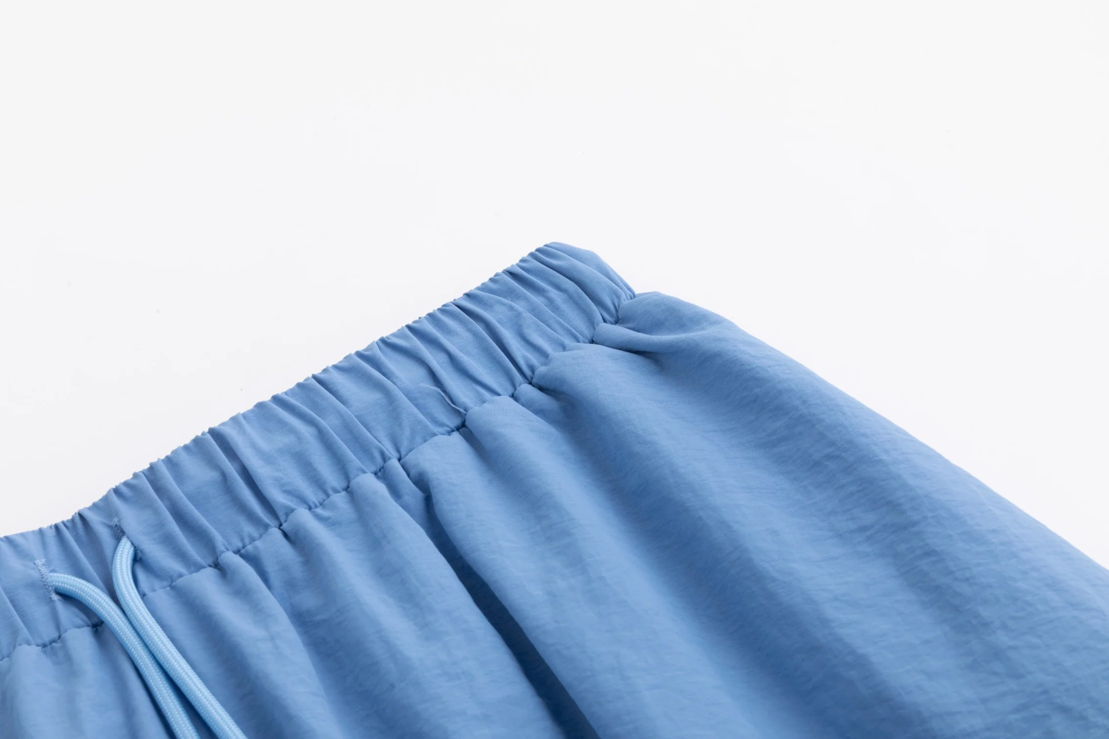 Shoe Lace Drawstring Skirt - Sea Blue - Image 4