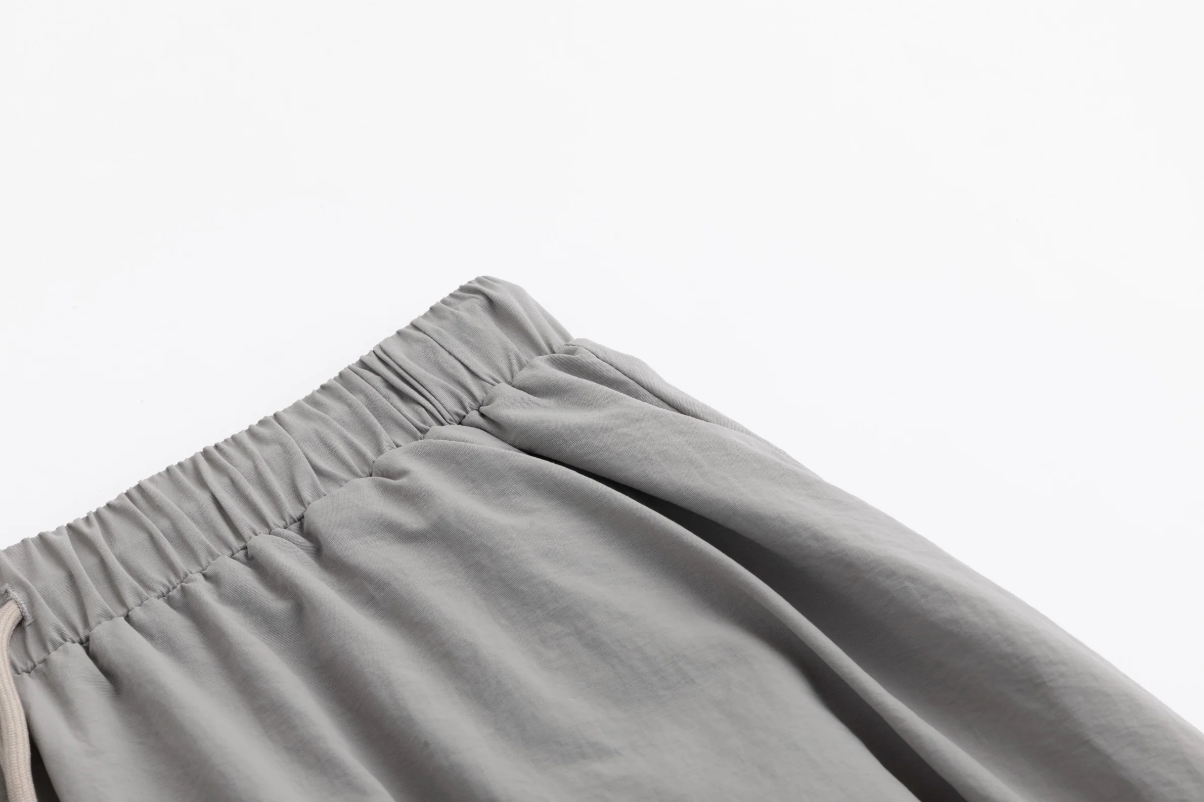Shoe Lace Drawstring Skirt - Stone - Image 4