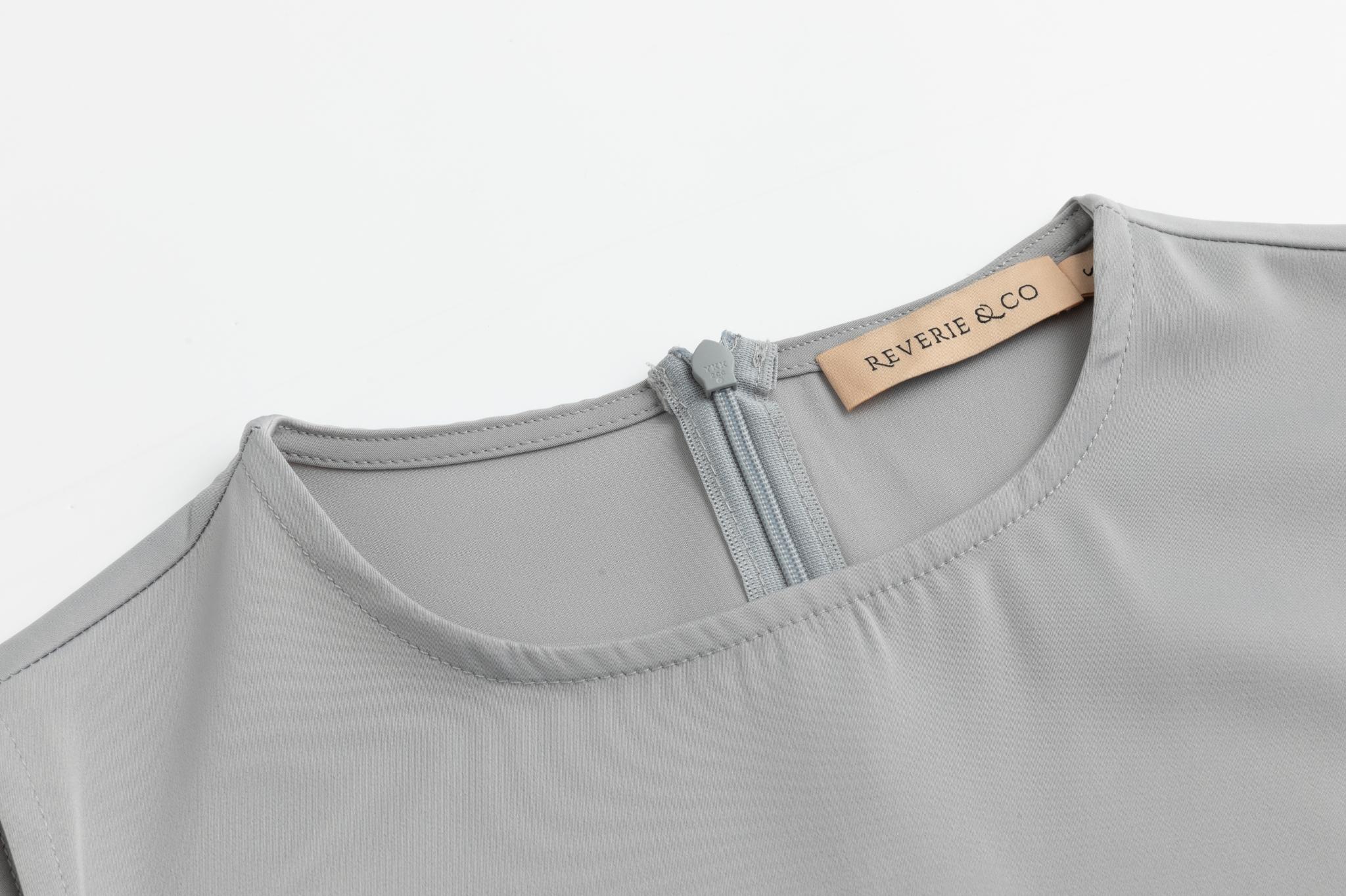 Silk Jumper - Light Grey - Image 4