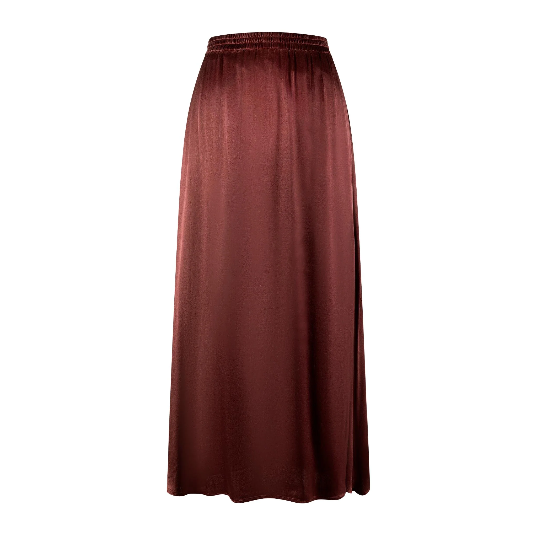 Silk Skirt - Burgundy - Image 2