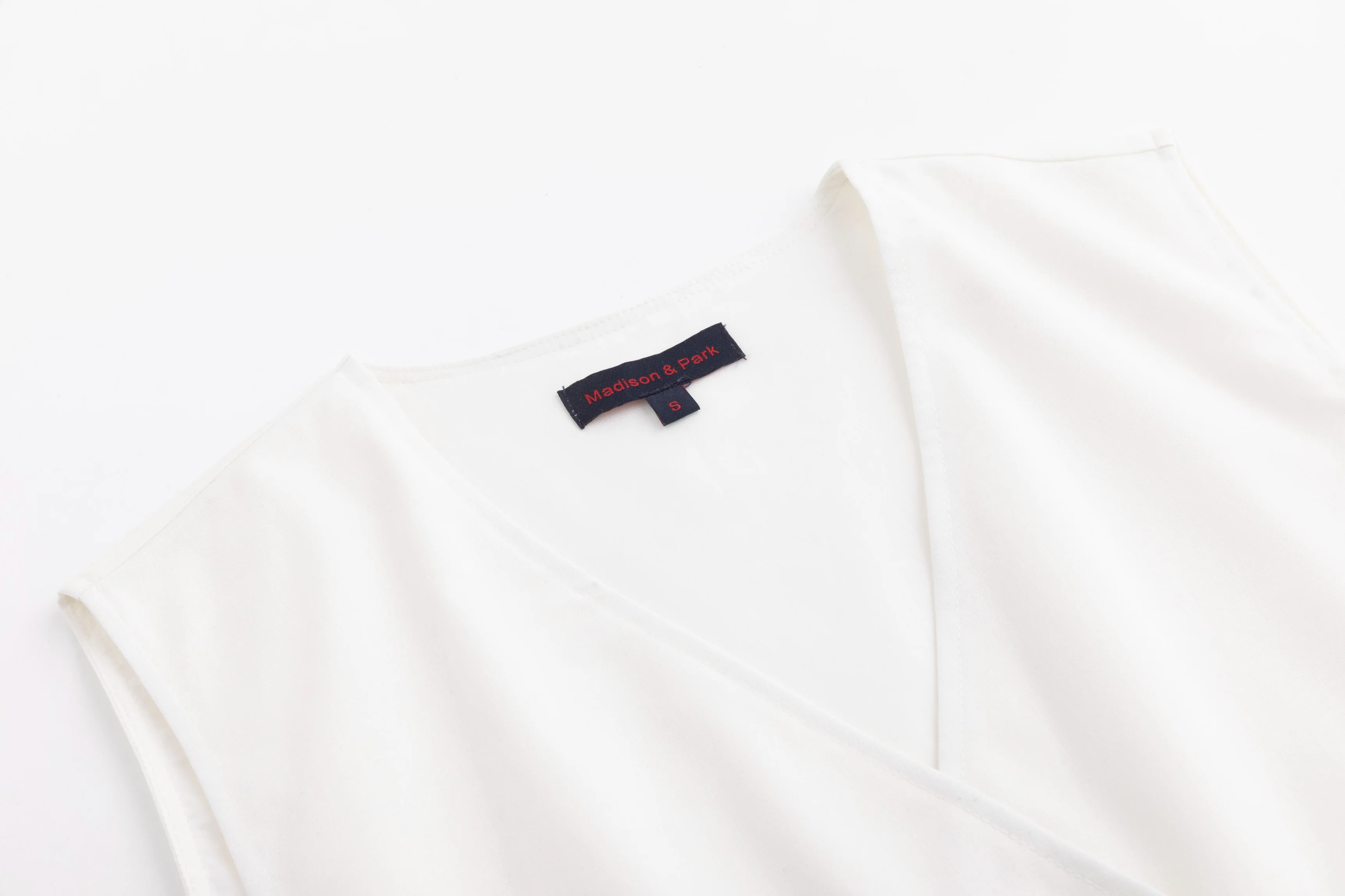 Solid White Wrap Jumper - Image 2