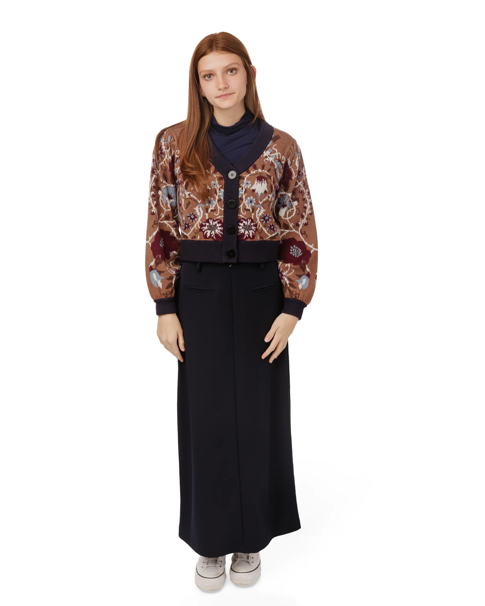 Straight Skirt - Navy - Image 8