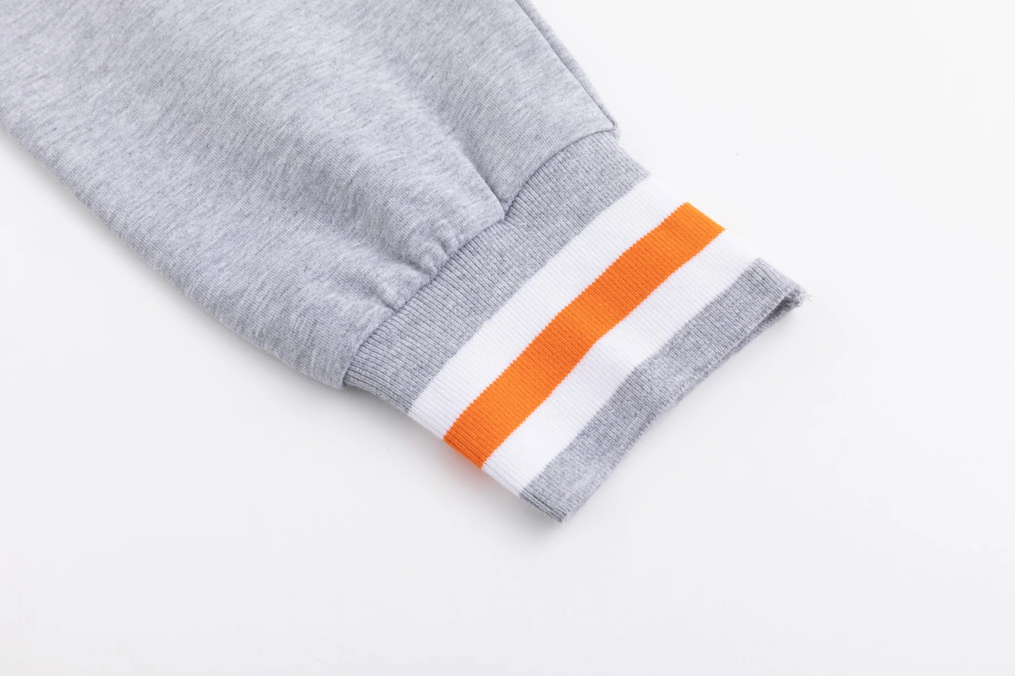 Stripe Band Hoodie - Light Gray - Image 4