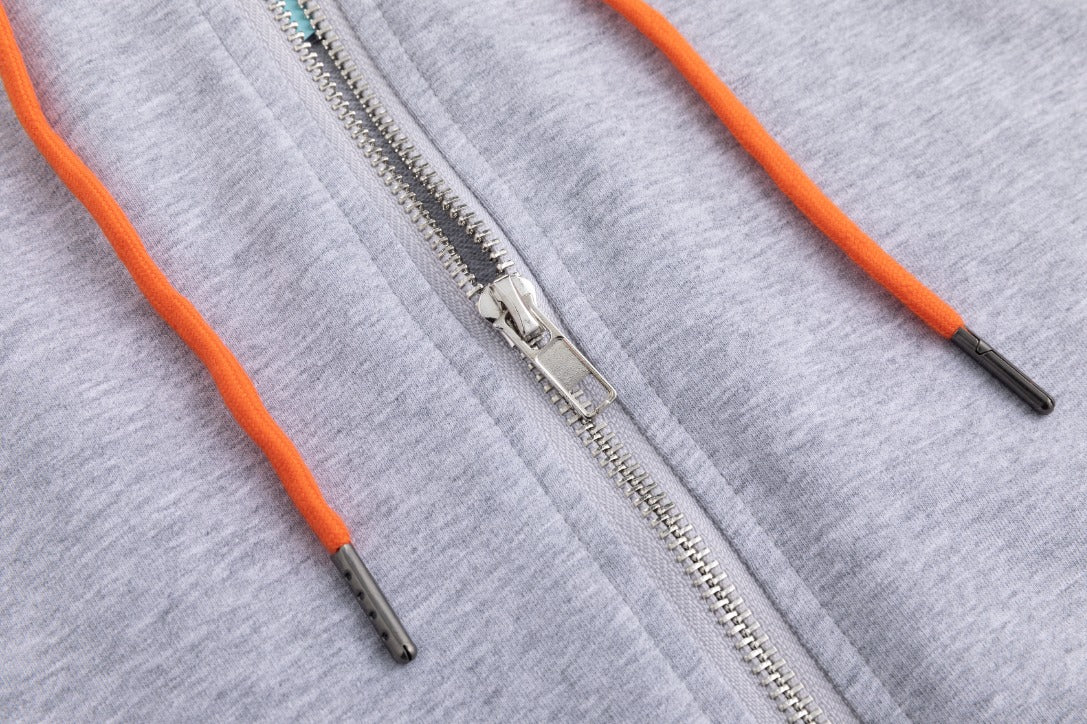 Stripe Band Hoodie - Light Gray - Image 6