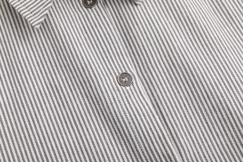 Stripe Pocket Dress - Black And White - Image 6