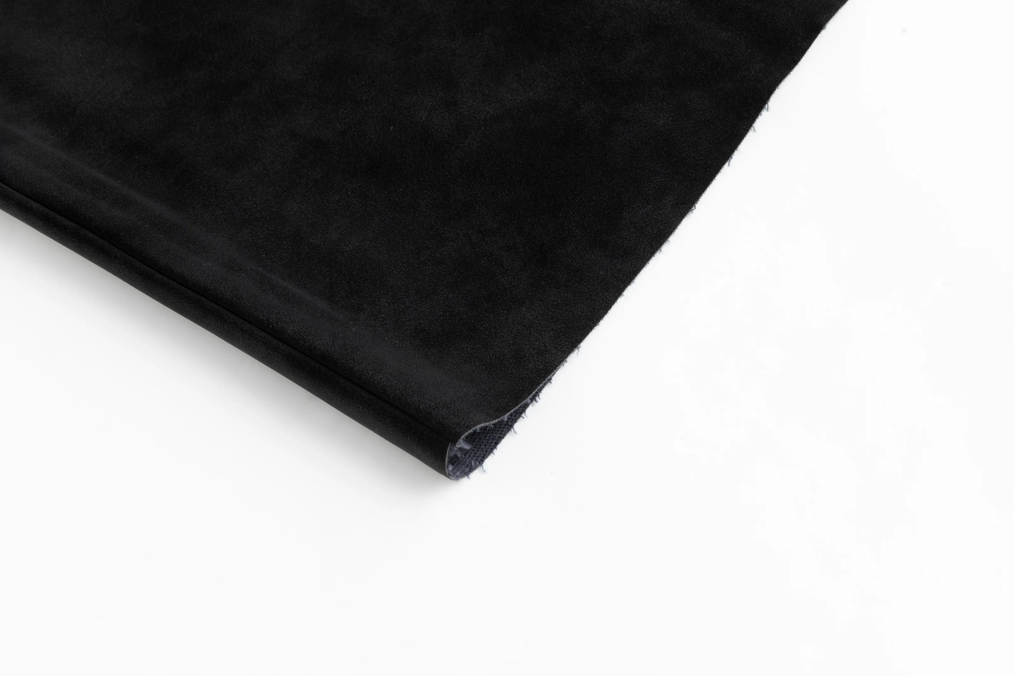 Suede Button Down Midi Skirt - Black - Image 6