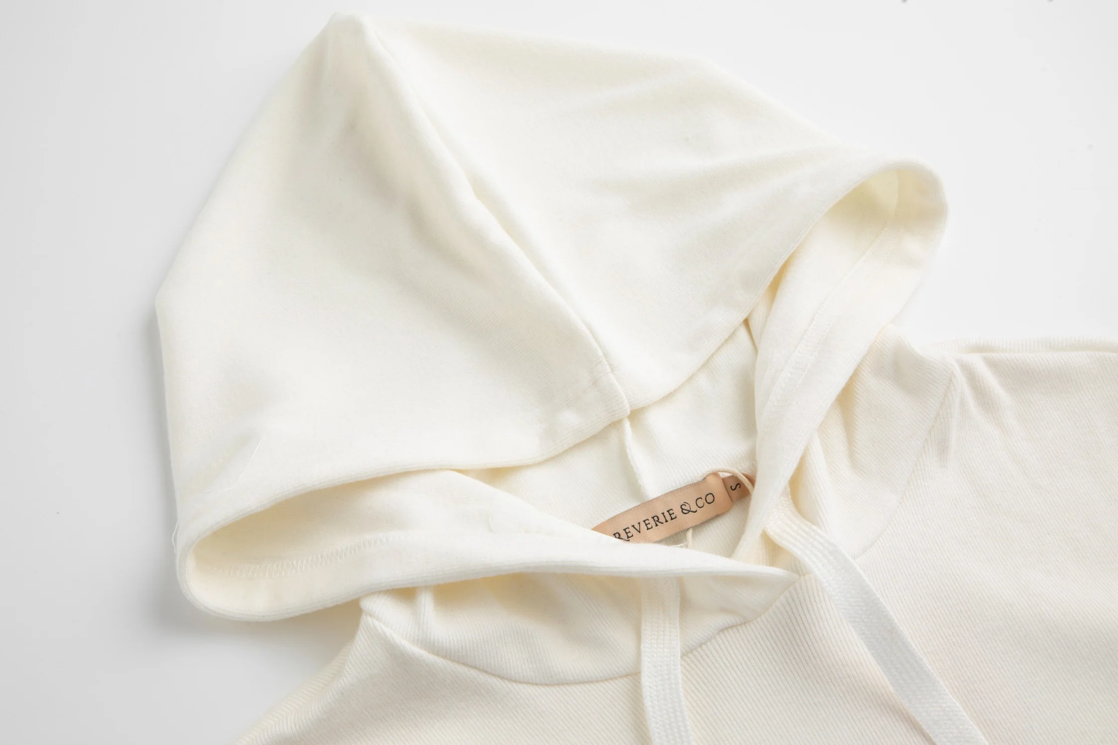 Sweater Hoodie-Cream - Image 3
