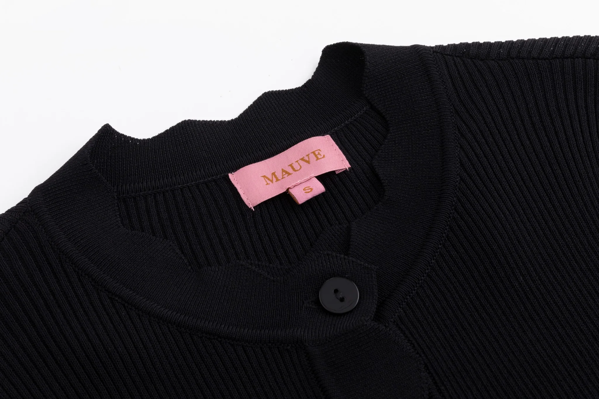 Tank With Attached Cardigan - Black - Image 4