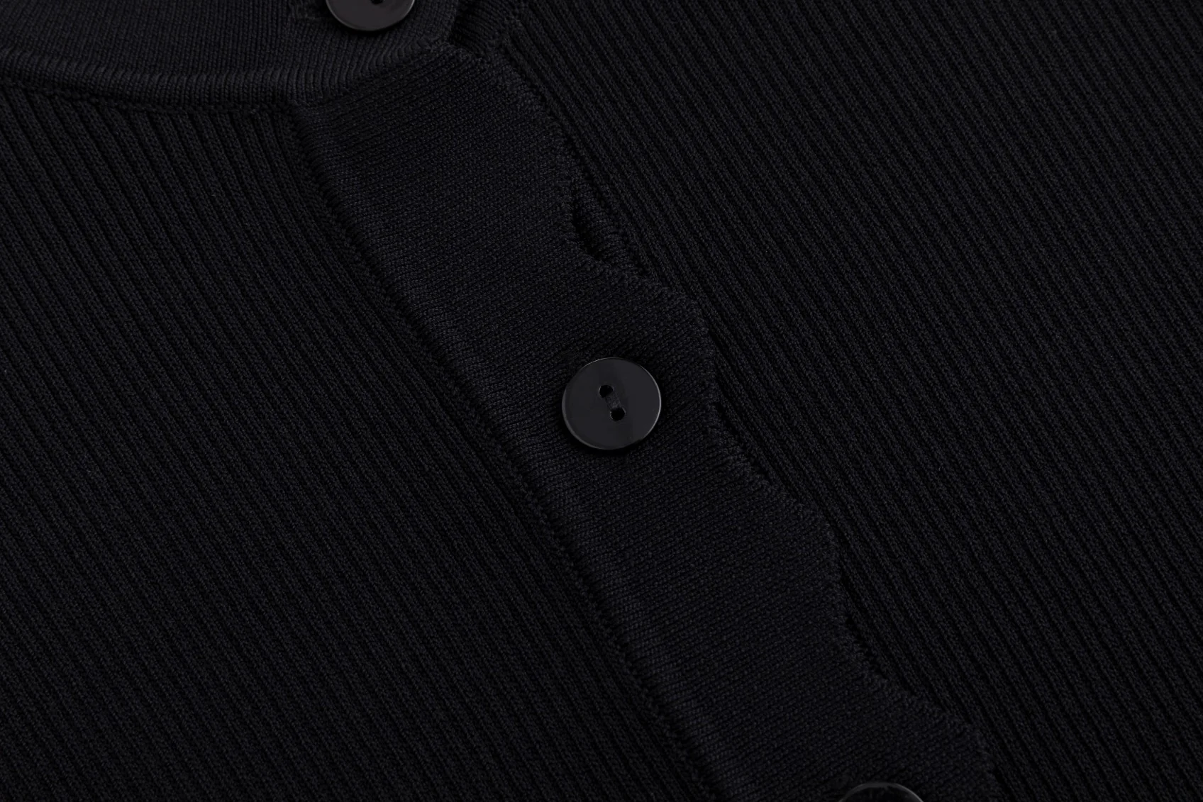 Tank With Attached Cardigan - Black - Image 5