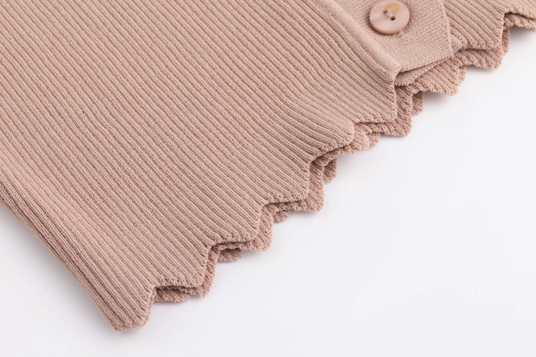 Tank With Attached Cardigan - Mauve - Image 3