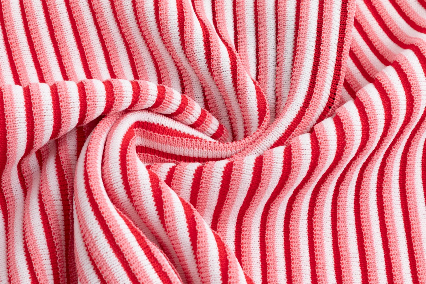 Pink And White Ribbed Knit Sweater - Image 5