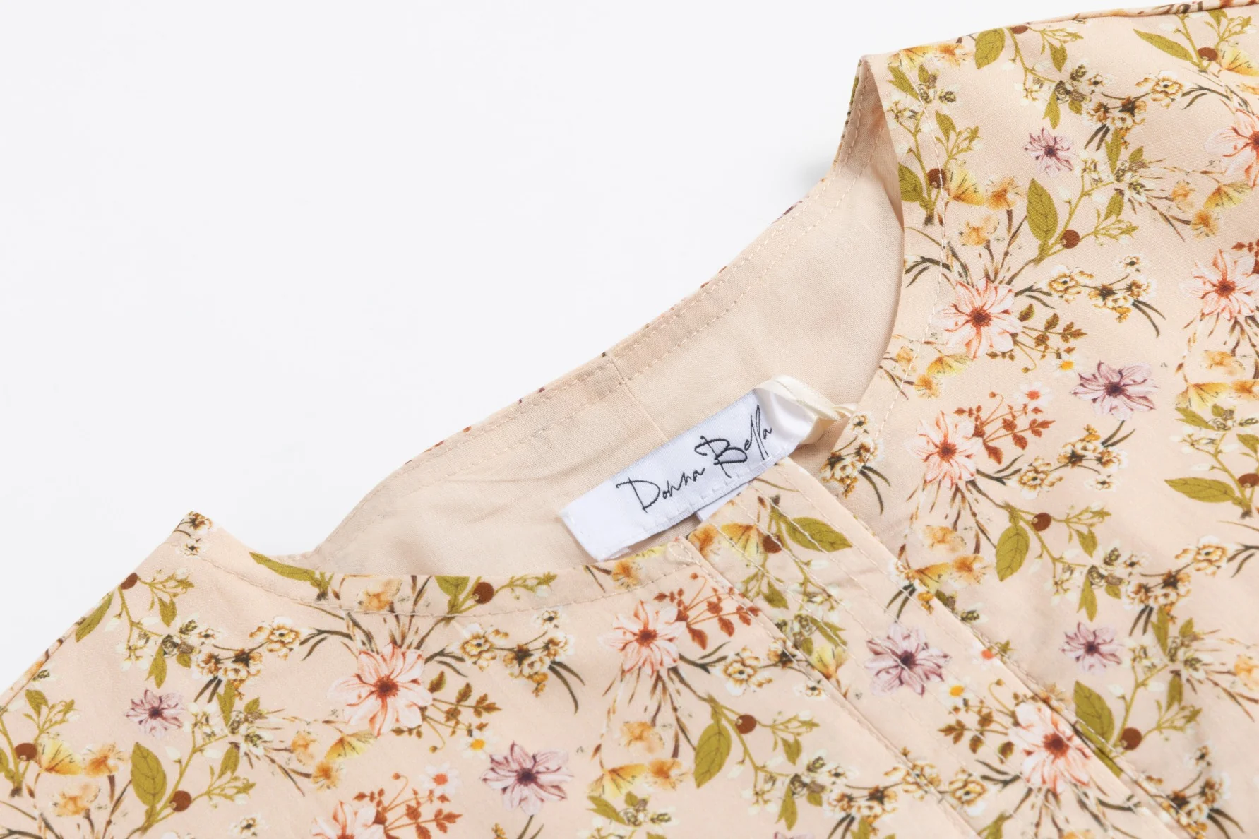 Multicolor Floral Printed Tiered Dress - Image 4