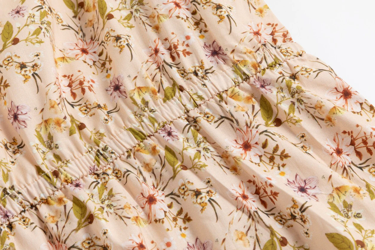 Multicolor Floral Printed Tiered Dress - Image 5