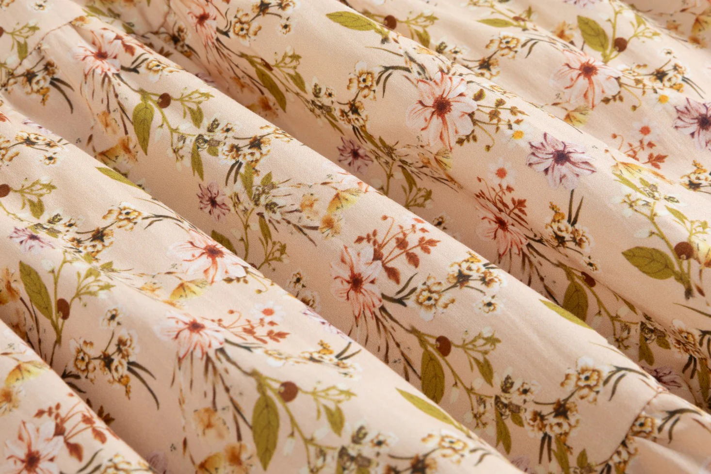 Multicolor Floral Printed Tiered Dress - Image 6