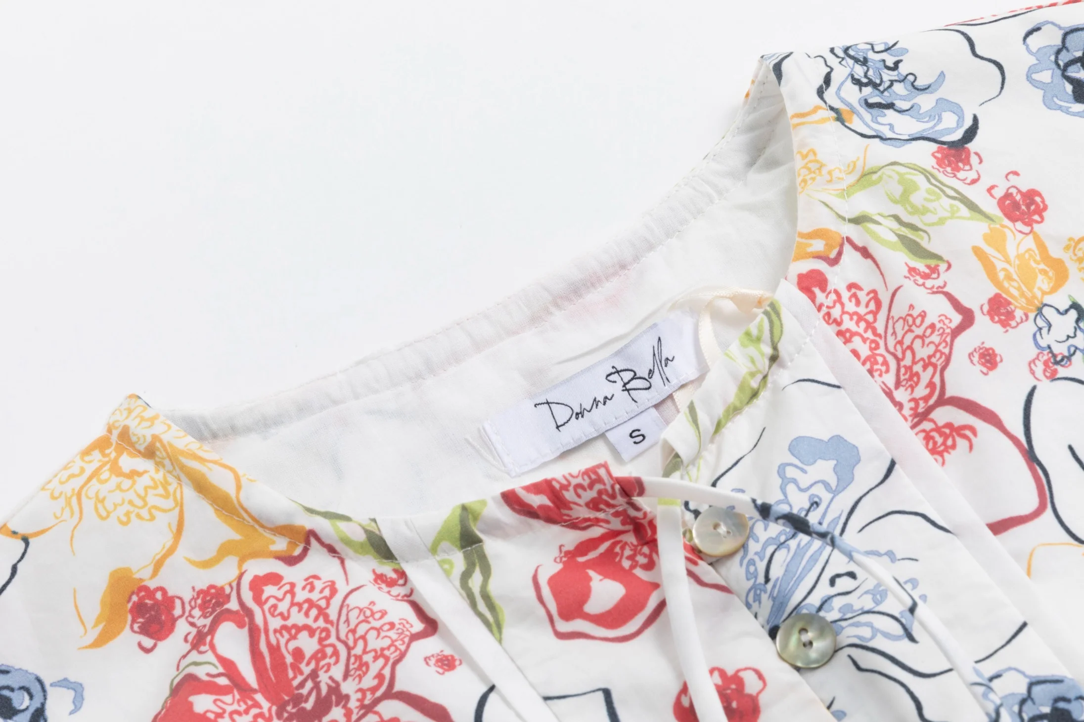 Multiflowered Printed Sleeveless Layer Jumper With Shoulder Ruffle - Image 4