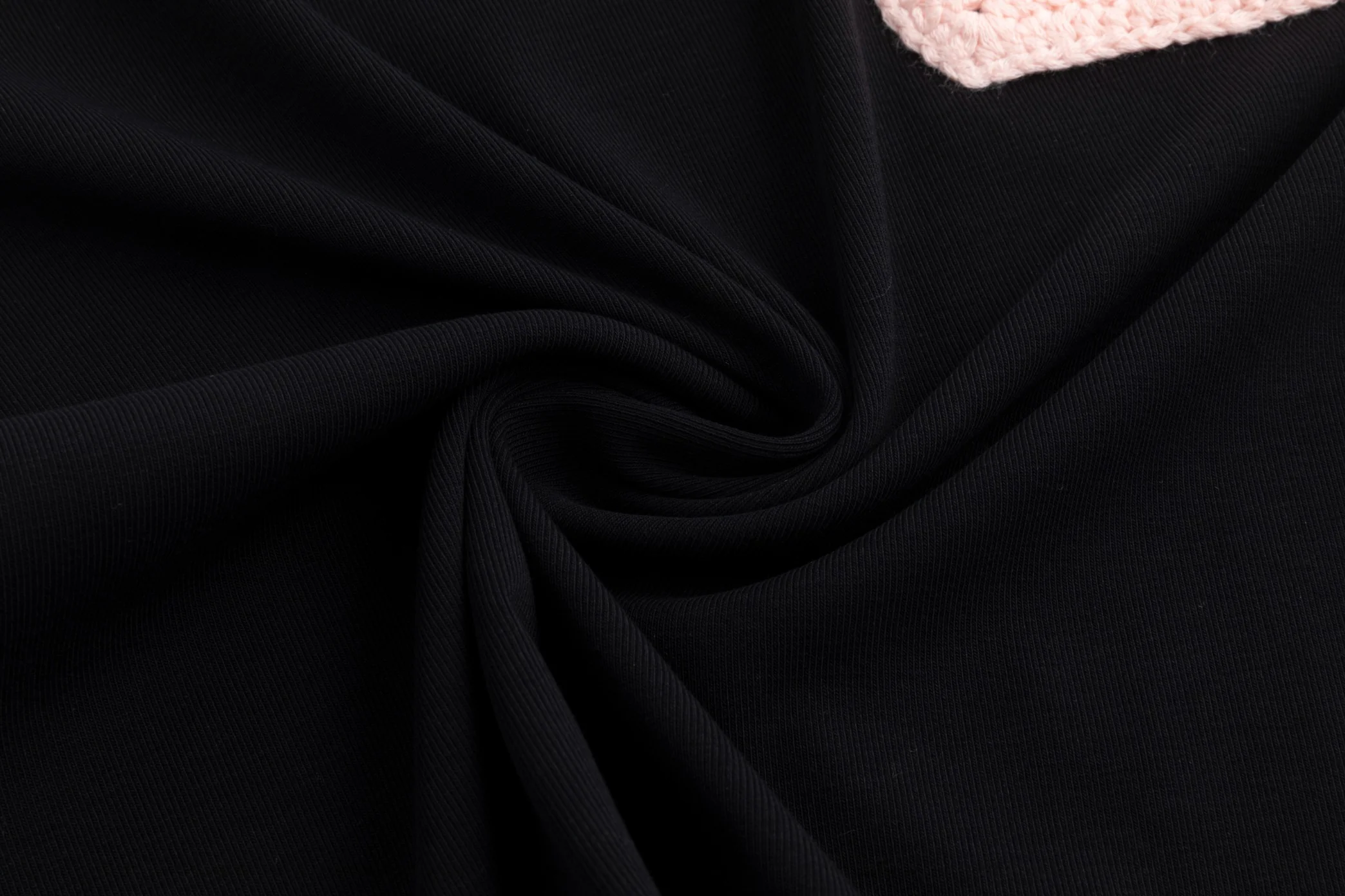 Solid Black With Crochet Pocket Top - Image 5