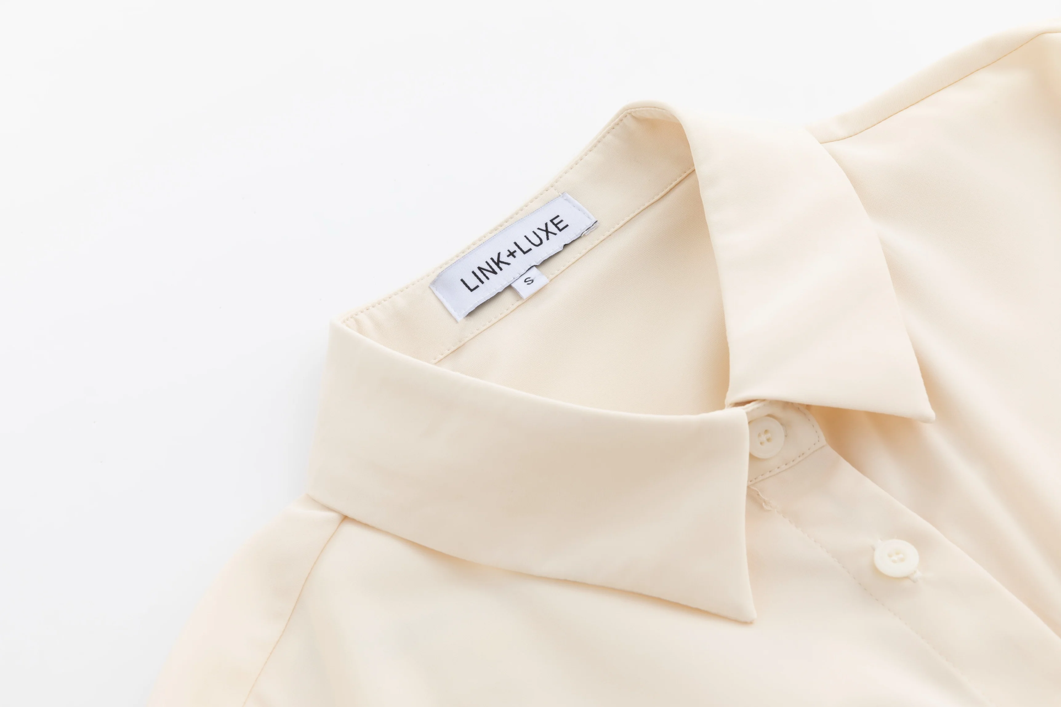 Solid Ivory Front Tie Overlay Dress - Image 5