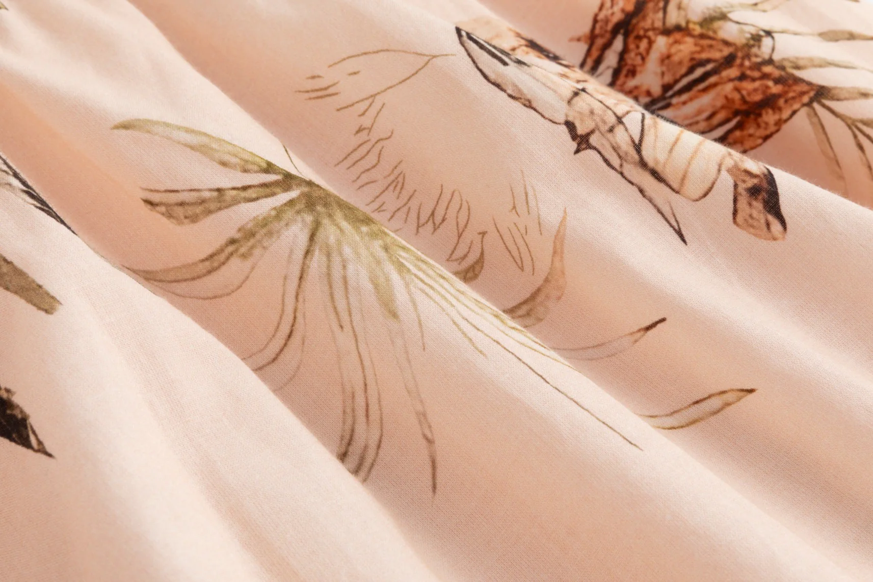 Pink Base Plants Printed Layer Dress - Image 4