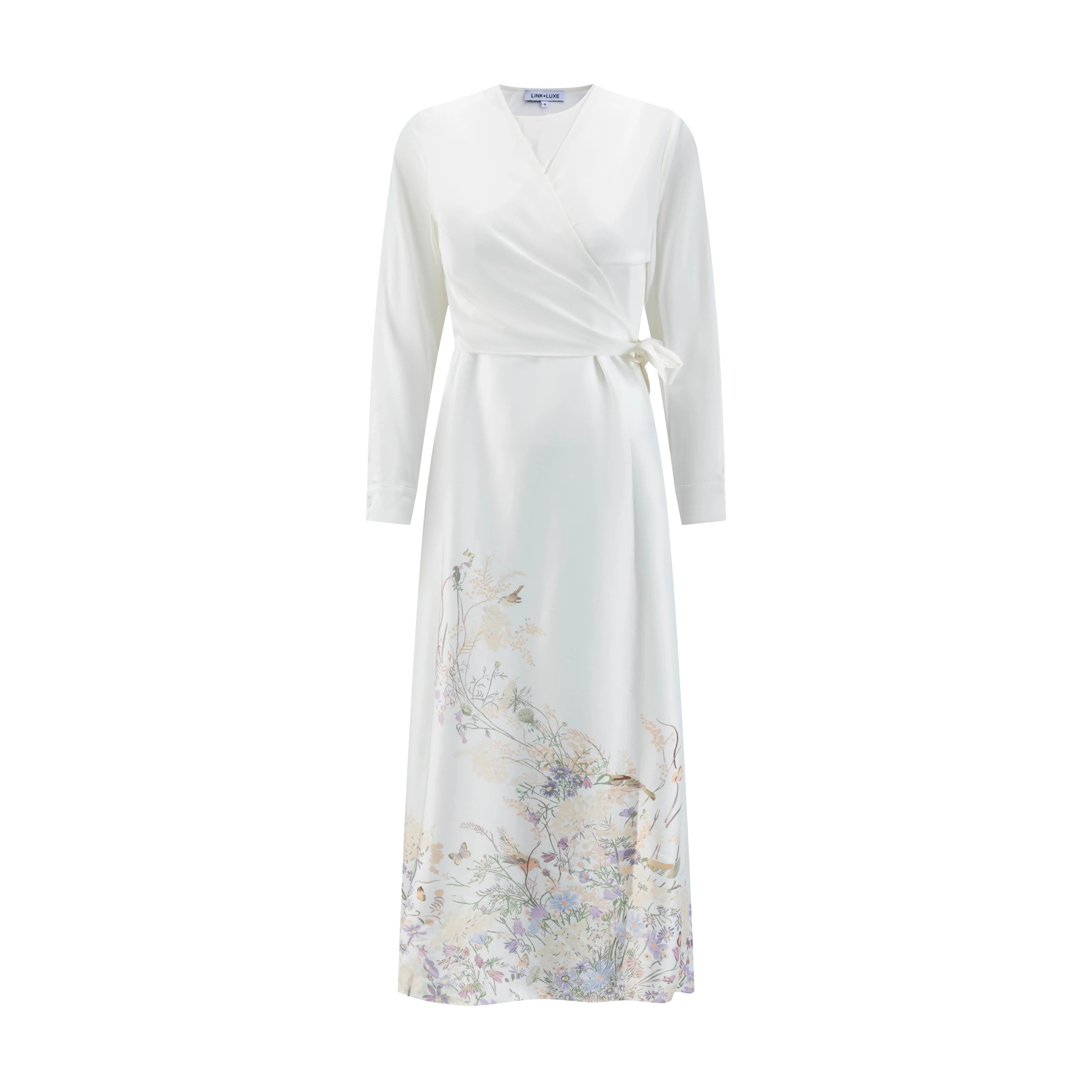 Cream Base Blue Flower Printed Jumper - Image 2