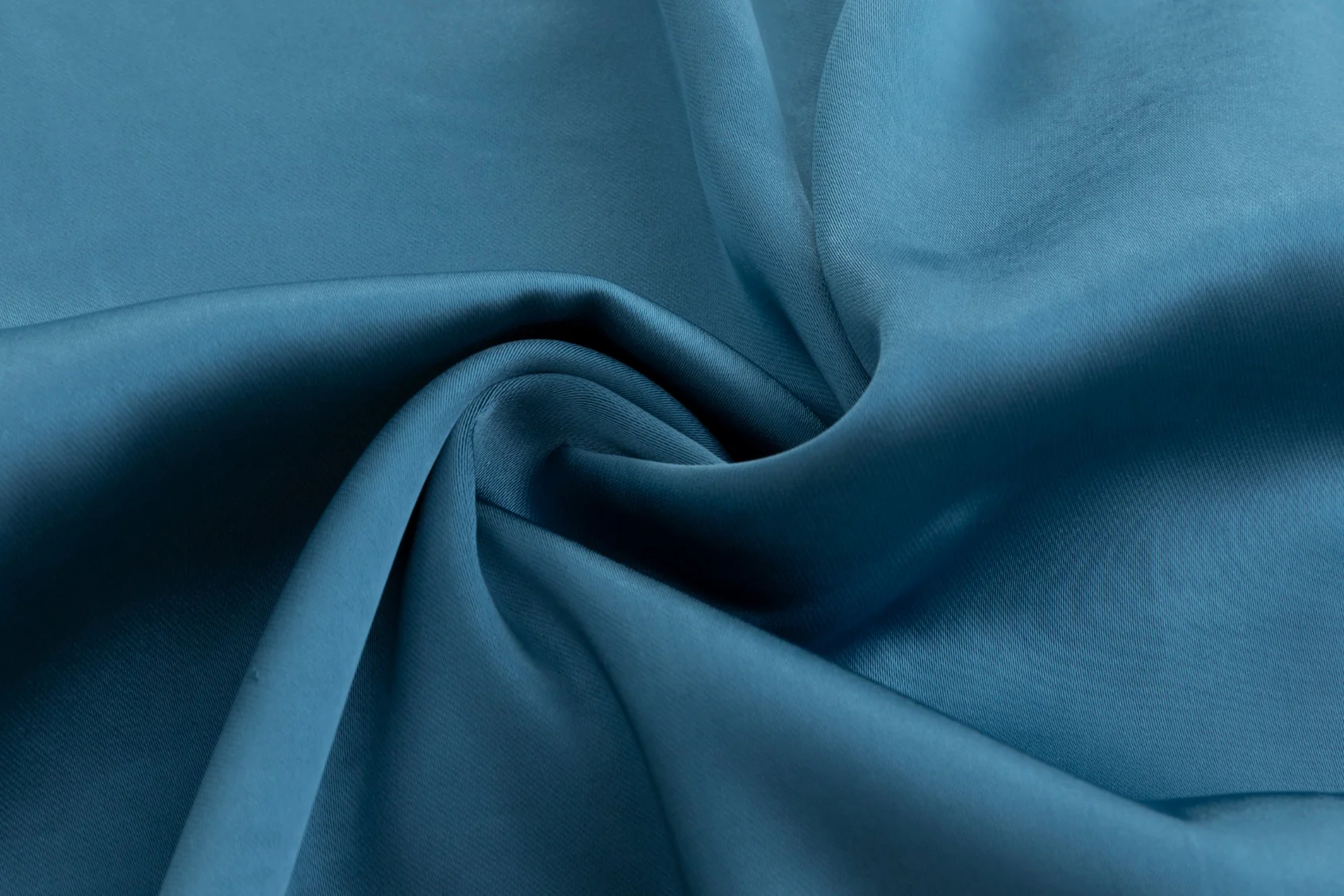 Solid Blue Satin Dress - Image 7