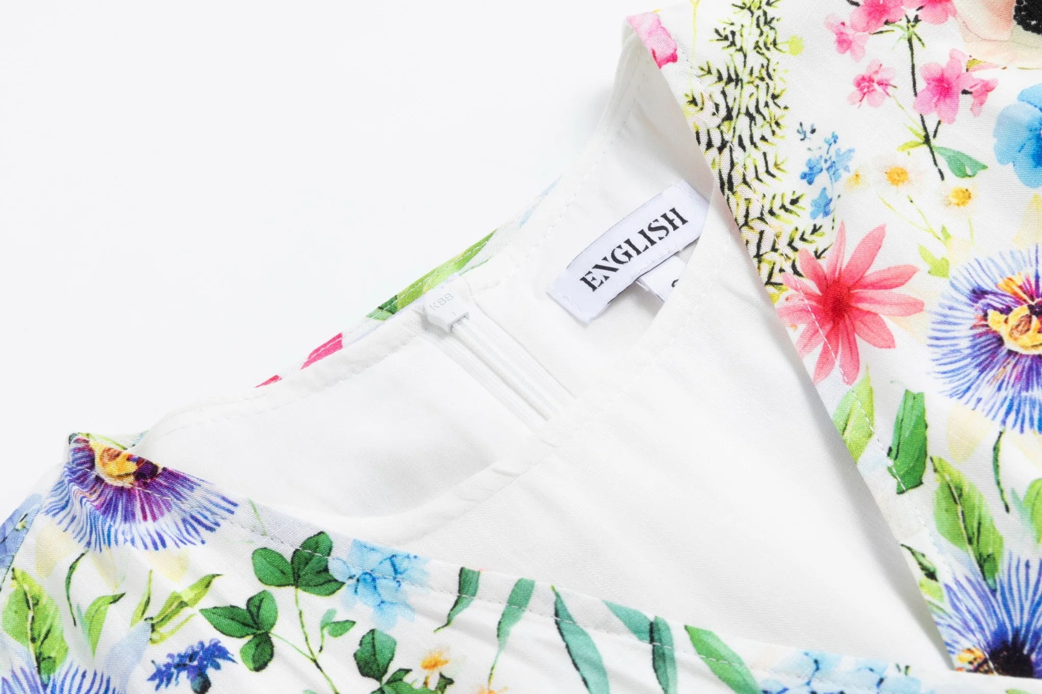 Multiflowered Printed Top & Solid White Jumper - Image 6