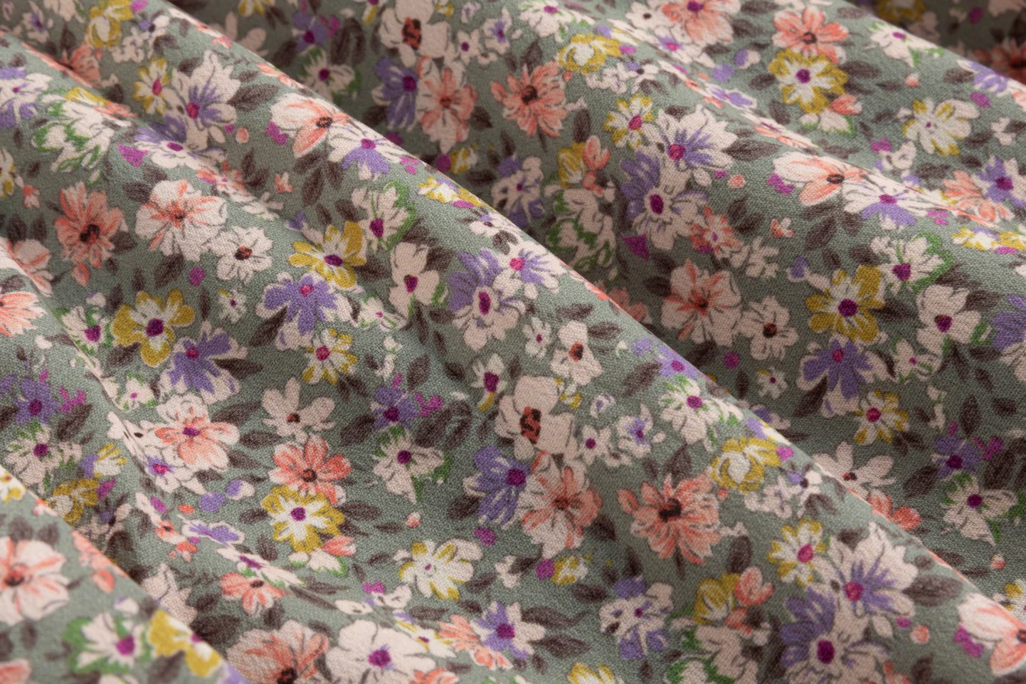 Hunter Multiflowered Printed V Neck Layer Dress - Image 4