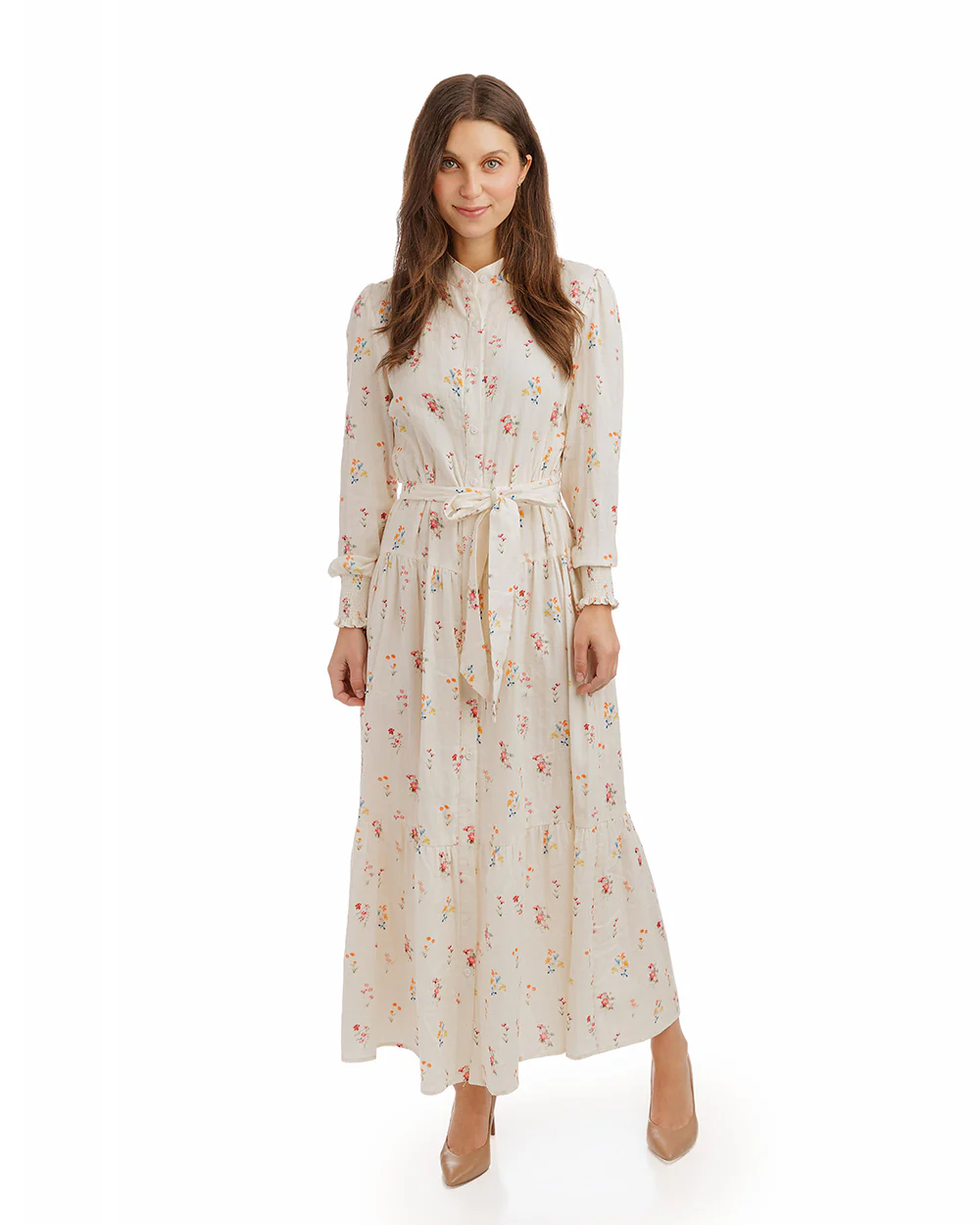 Multi Color Floral Printed Dress