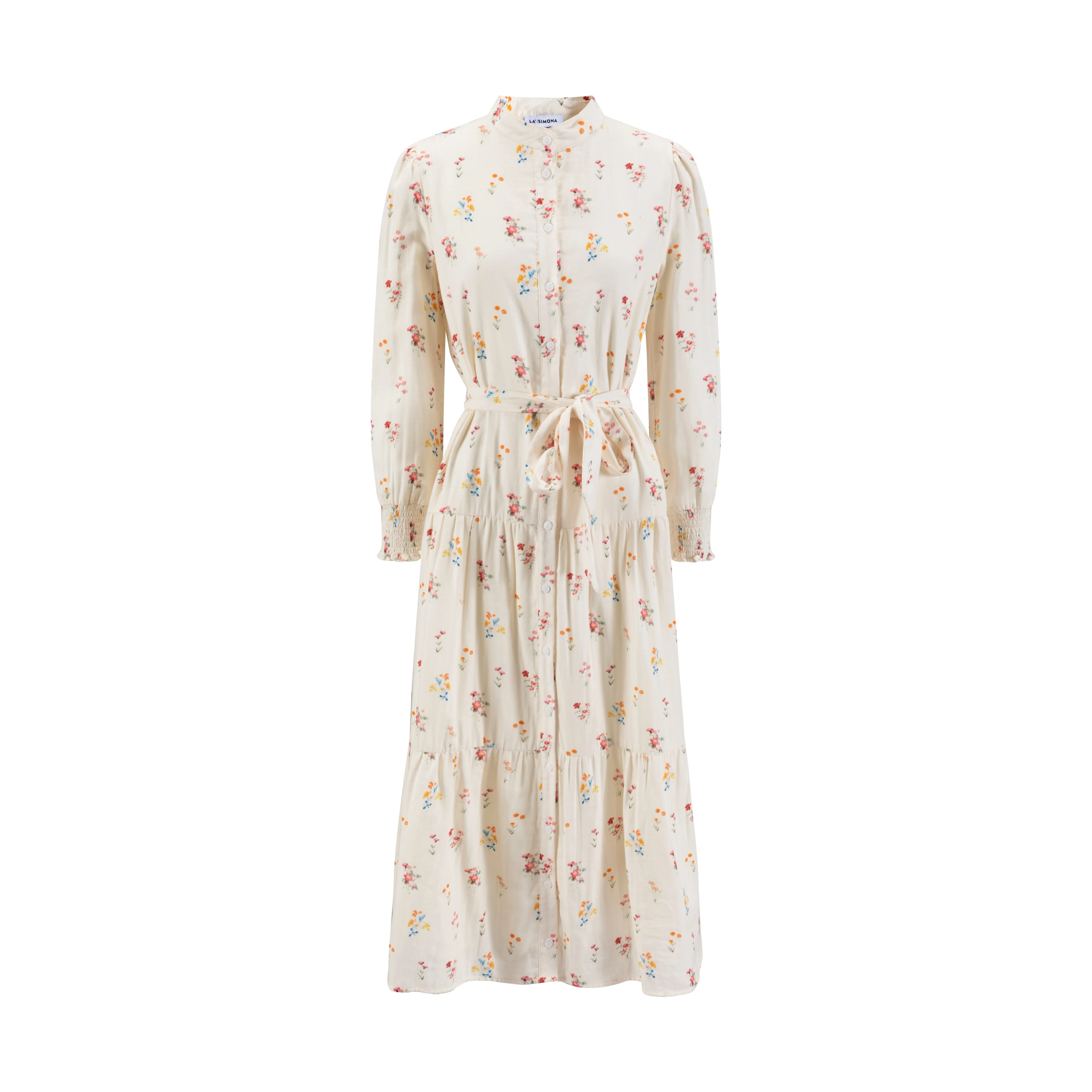 Multi Color Floral Printed Dress - Image 2