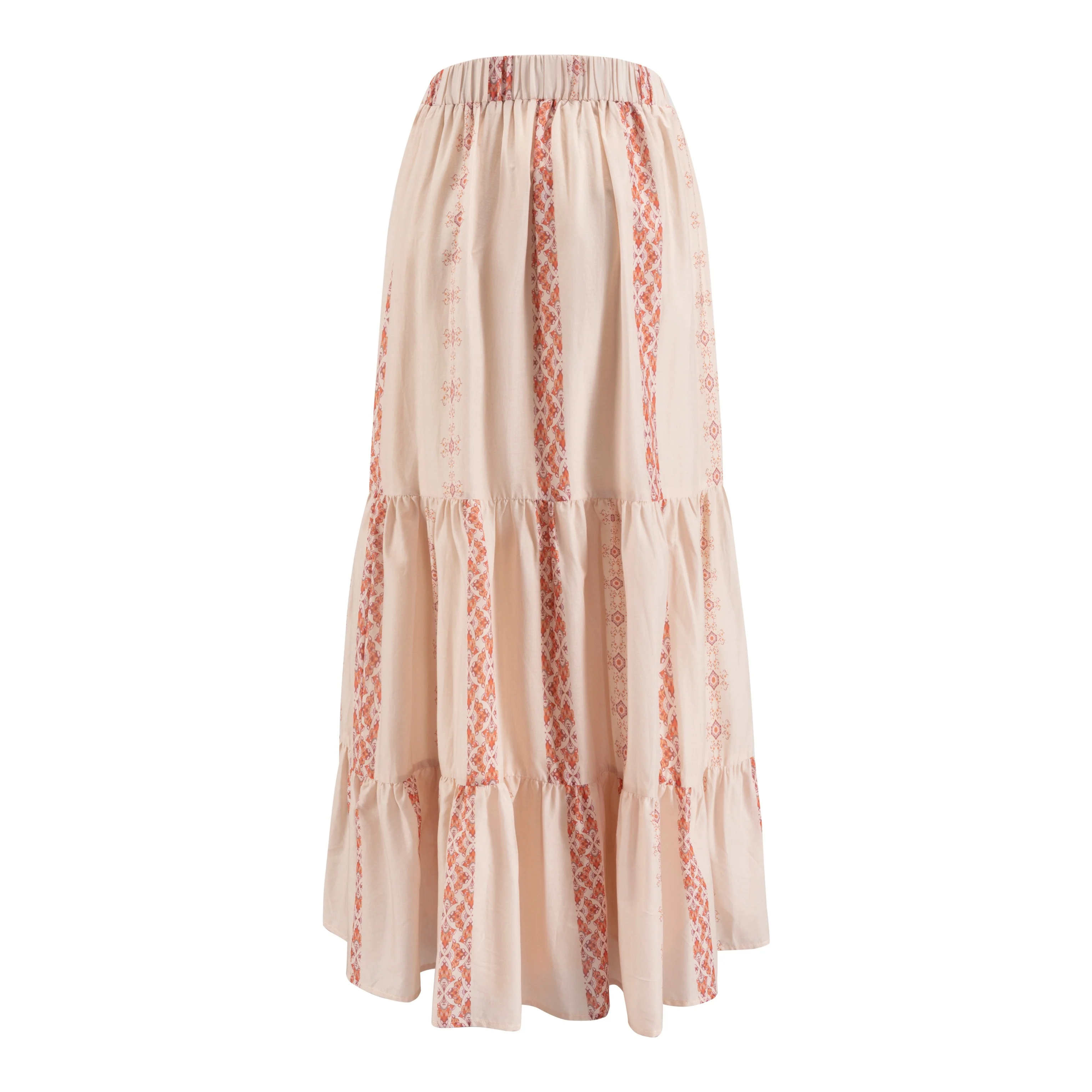 Sand And Peach Printed Skirt - Image 3