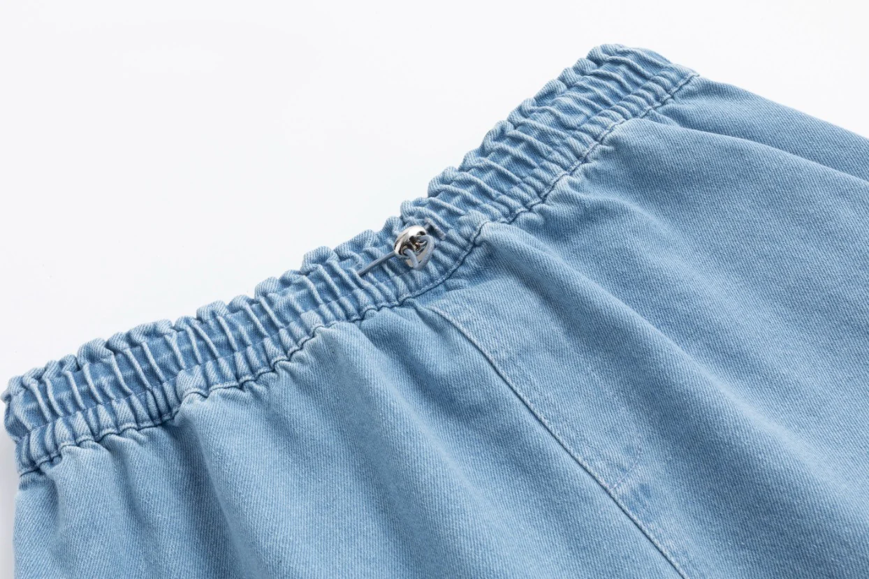 Blue Denim Cargo Skirt - Image 5
