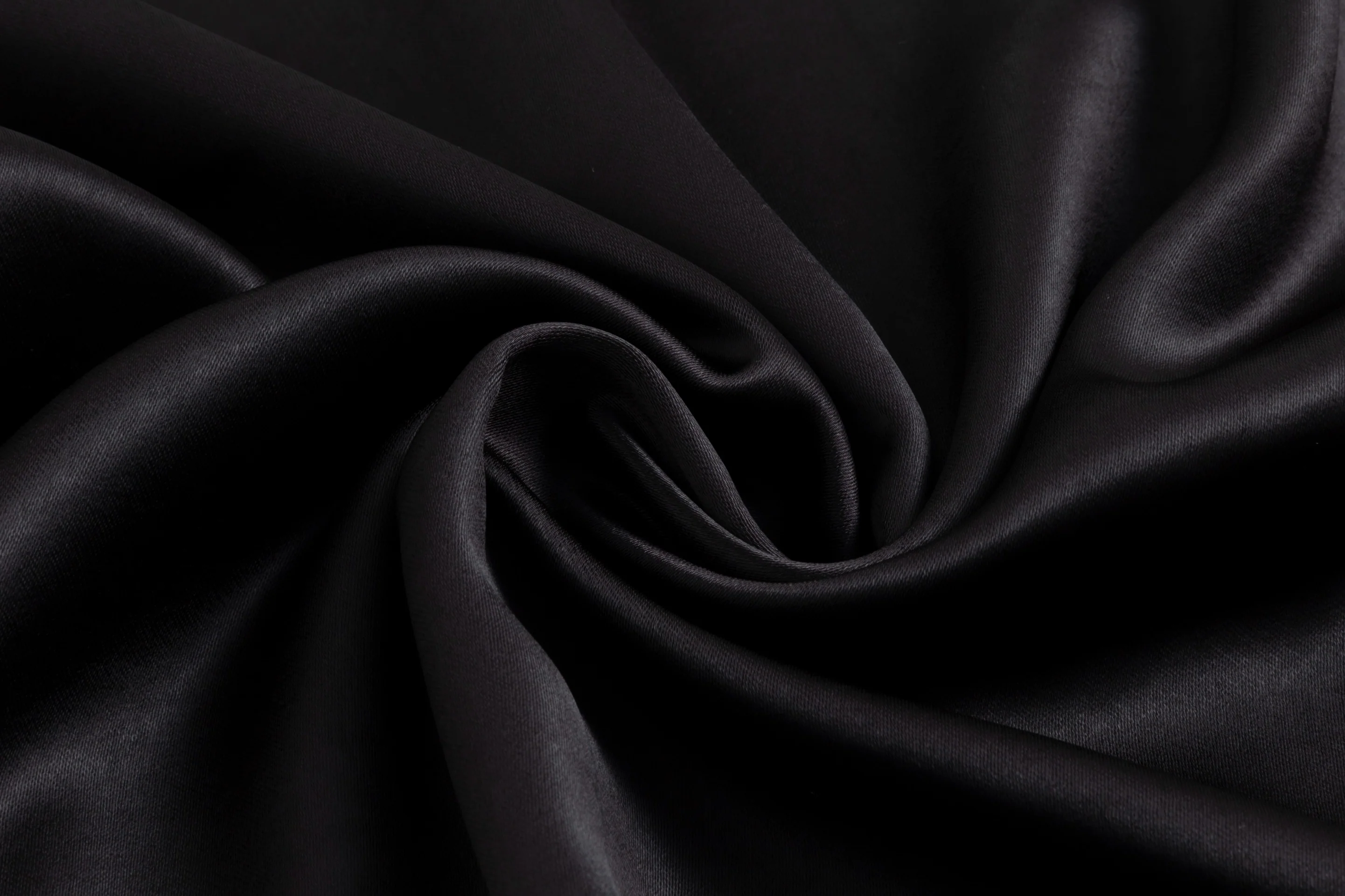 Solid Black Satin Skirt - Image 6