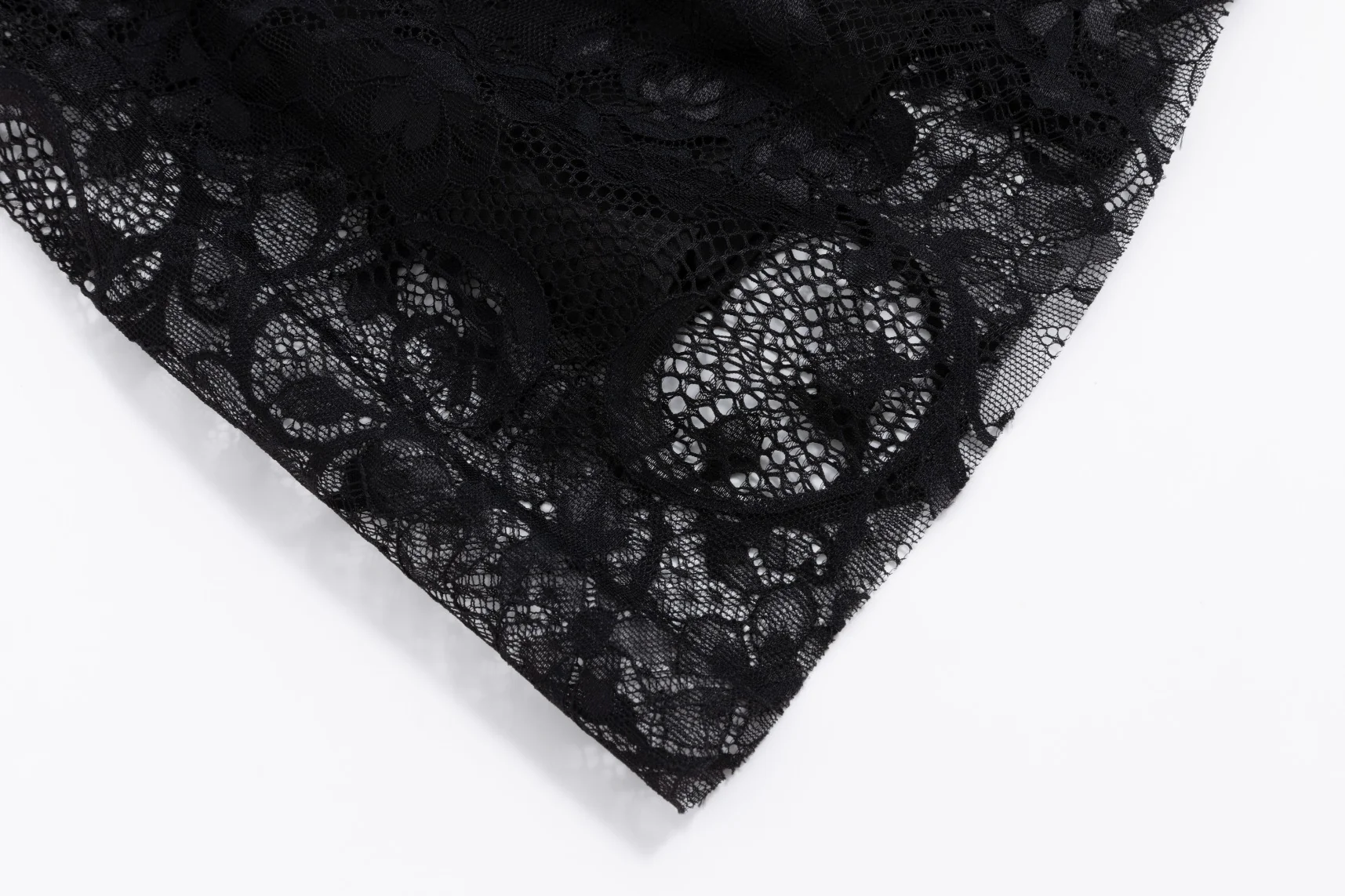 Two Kind Black Lace Connect Placket Top - Image 6