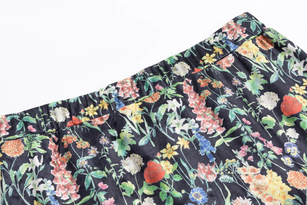 Velvet Printed Skirt - Image 7
